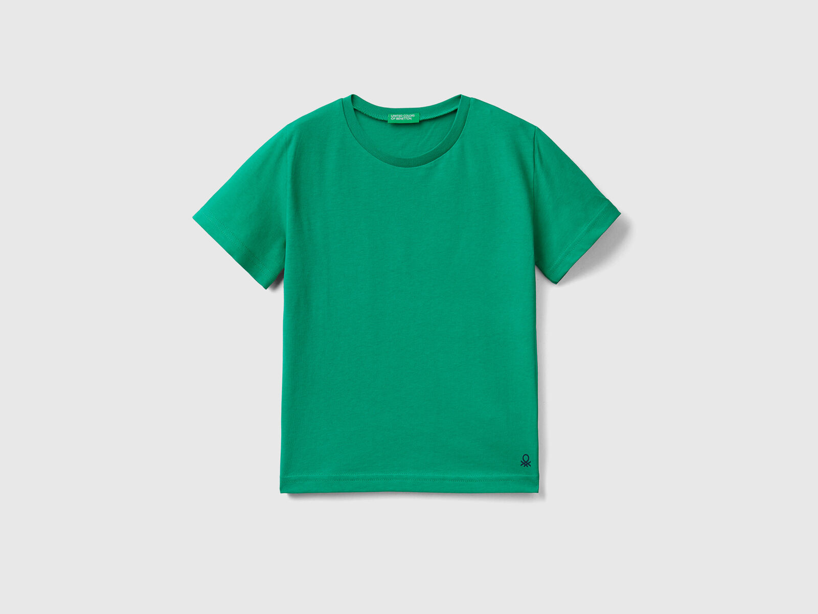 T-shirt in organic cotton - Green | Benetton