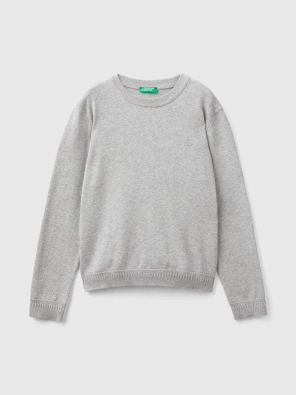 100% cotton crew neck sweater Junior Boy