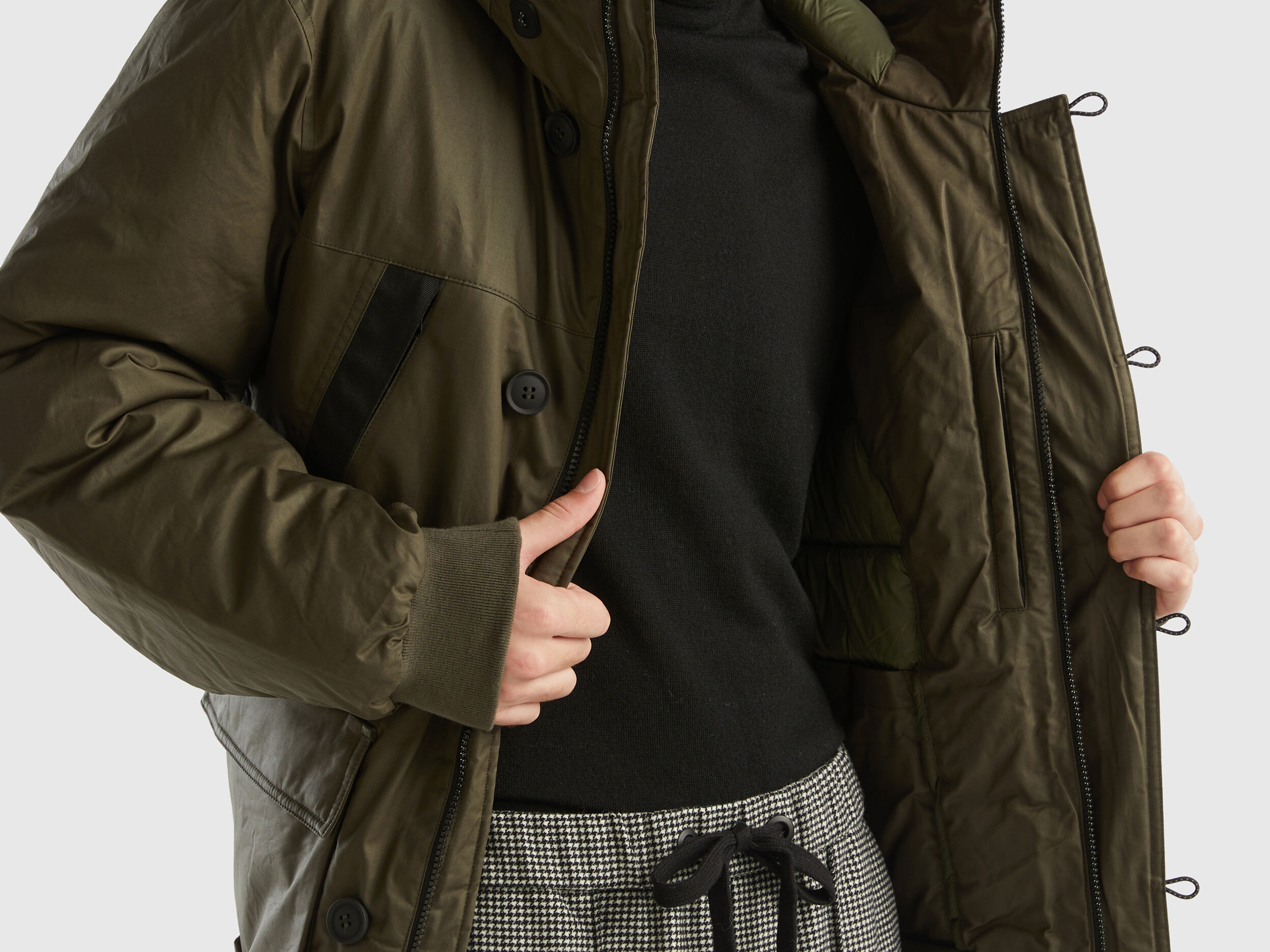Parka corto benetton online