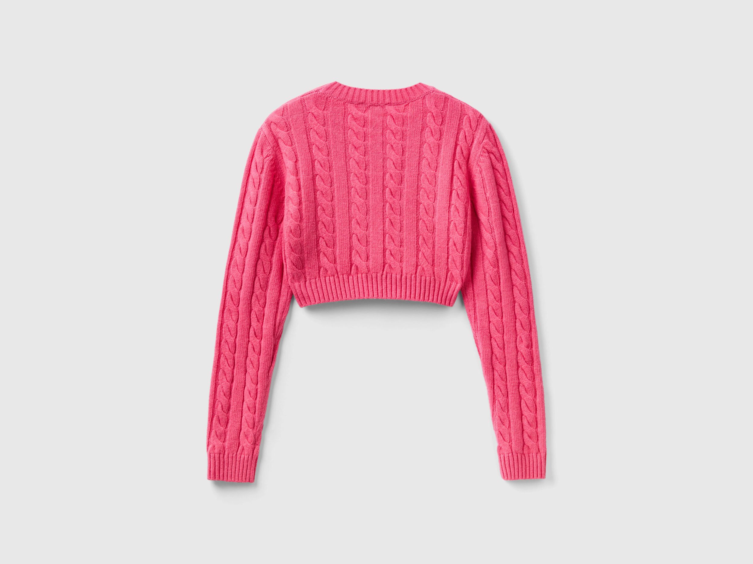 Crop pink jumper best sale