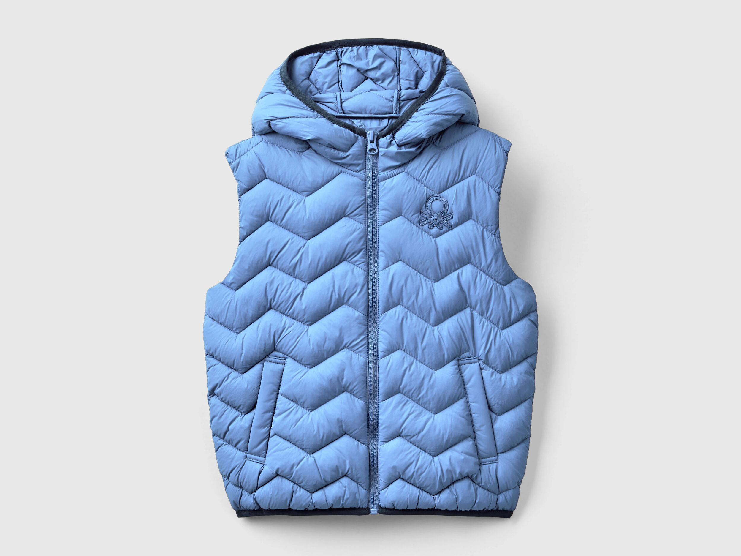 Junior Boys Sleeveless Puffer Jackets Collection 2024 Benetton