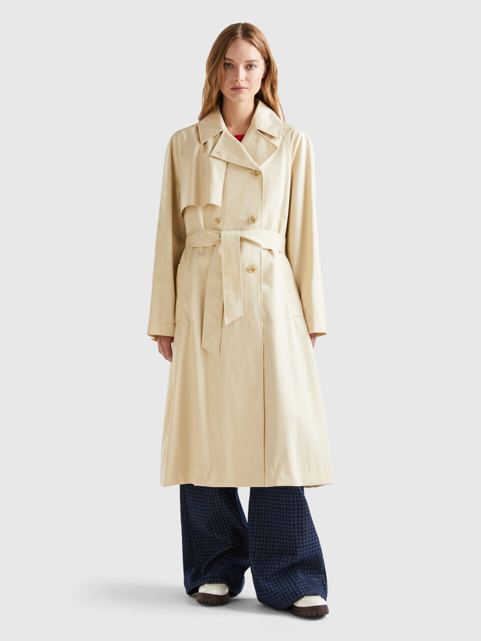 Benetton classic tailored best sale coat