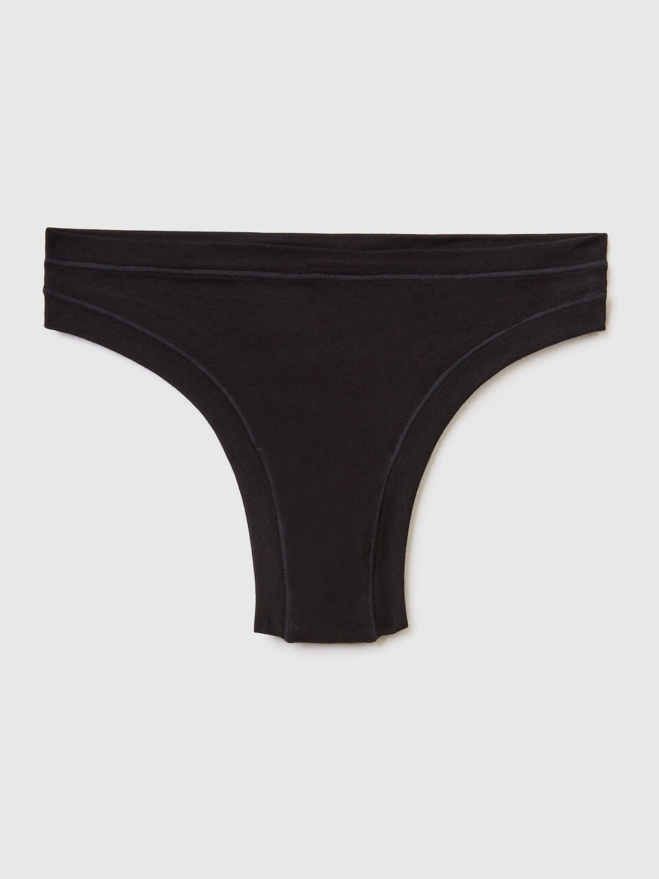 ULTRA Thong, Jersey Thong in Black Beans Color