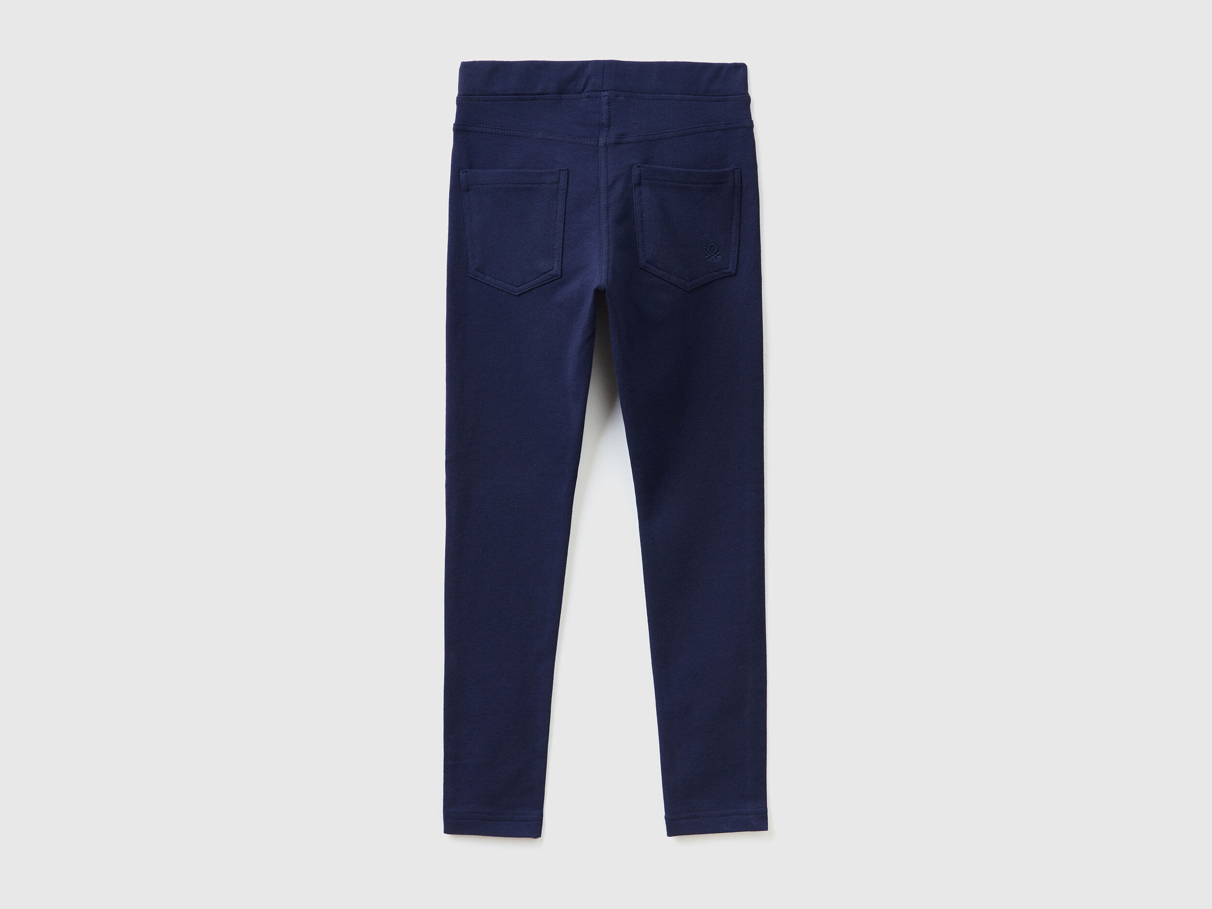 Stretch sweat fabric jeggings Dark Blue Benetton
