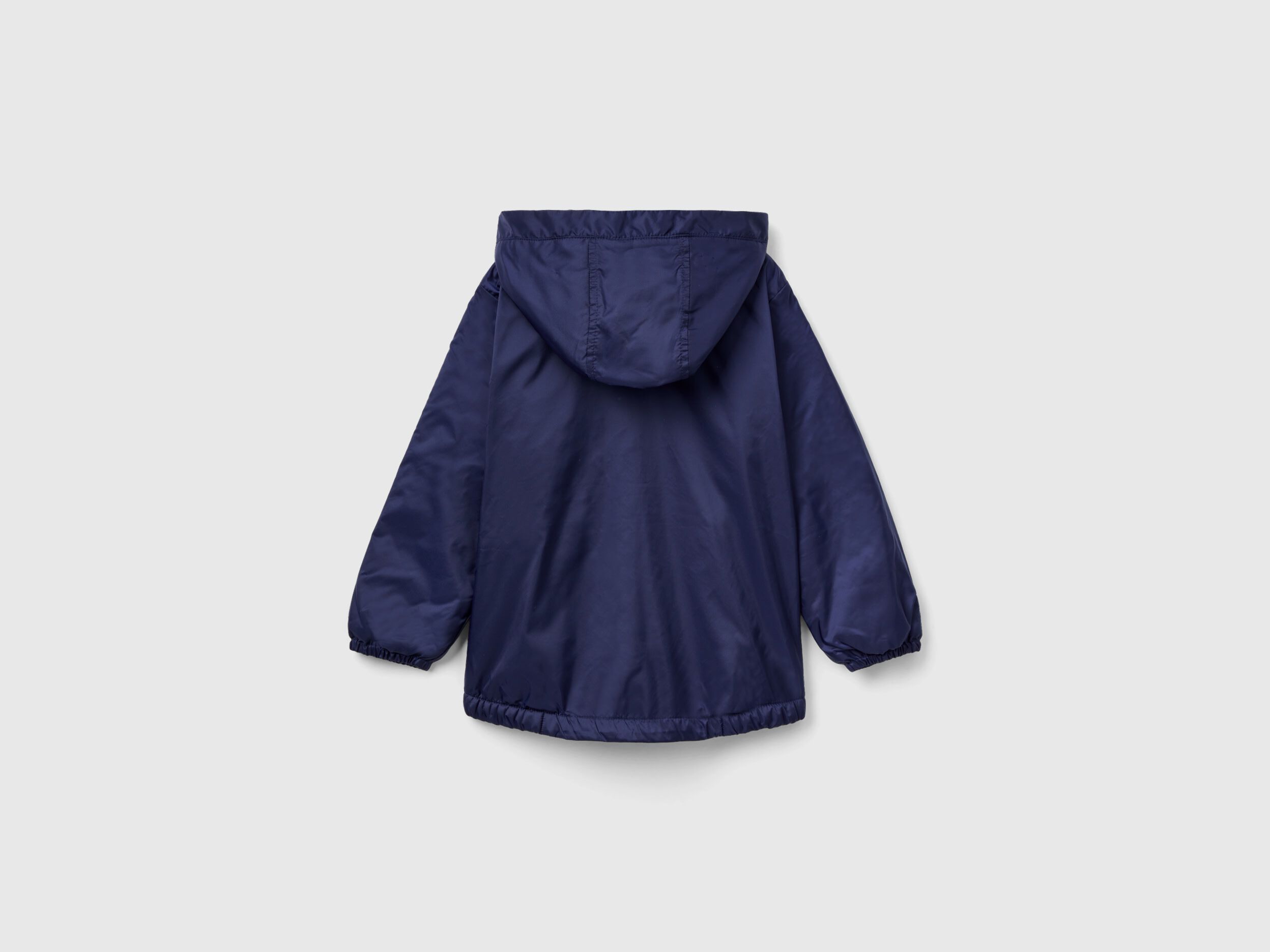 Jacket with oversized hood Dark Blue Benetton