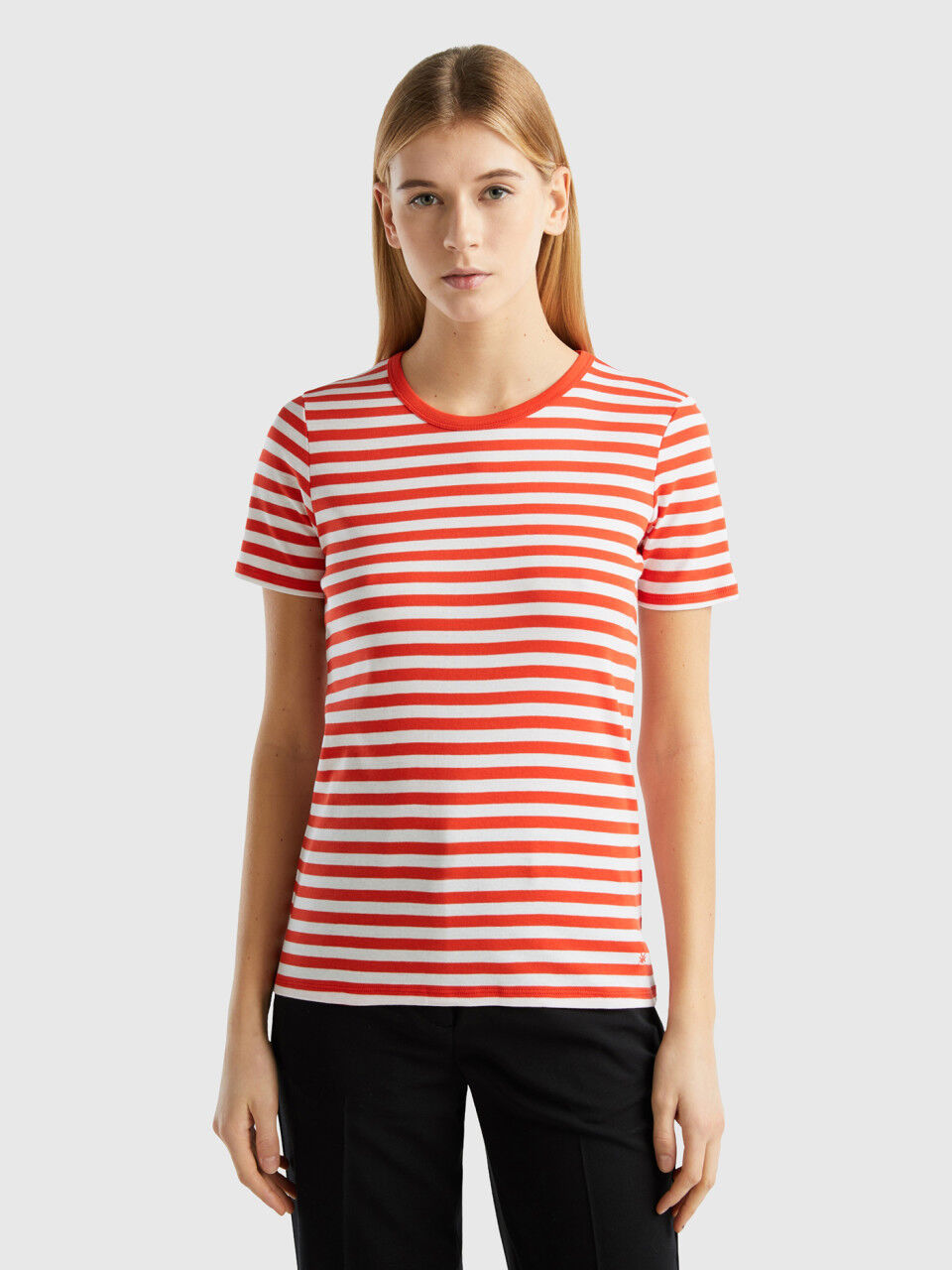 Tee shirt benetton femme sales
