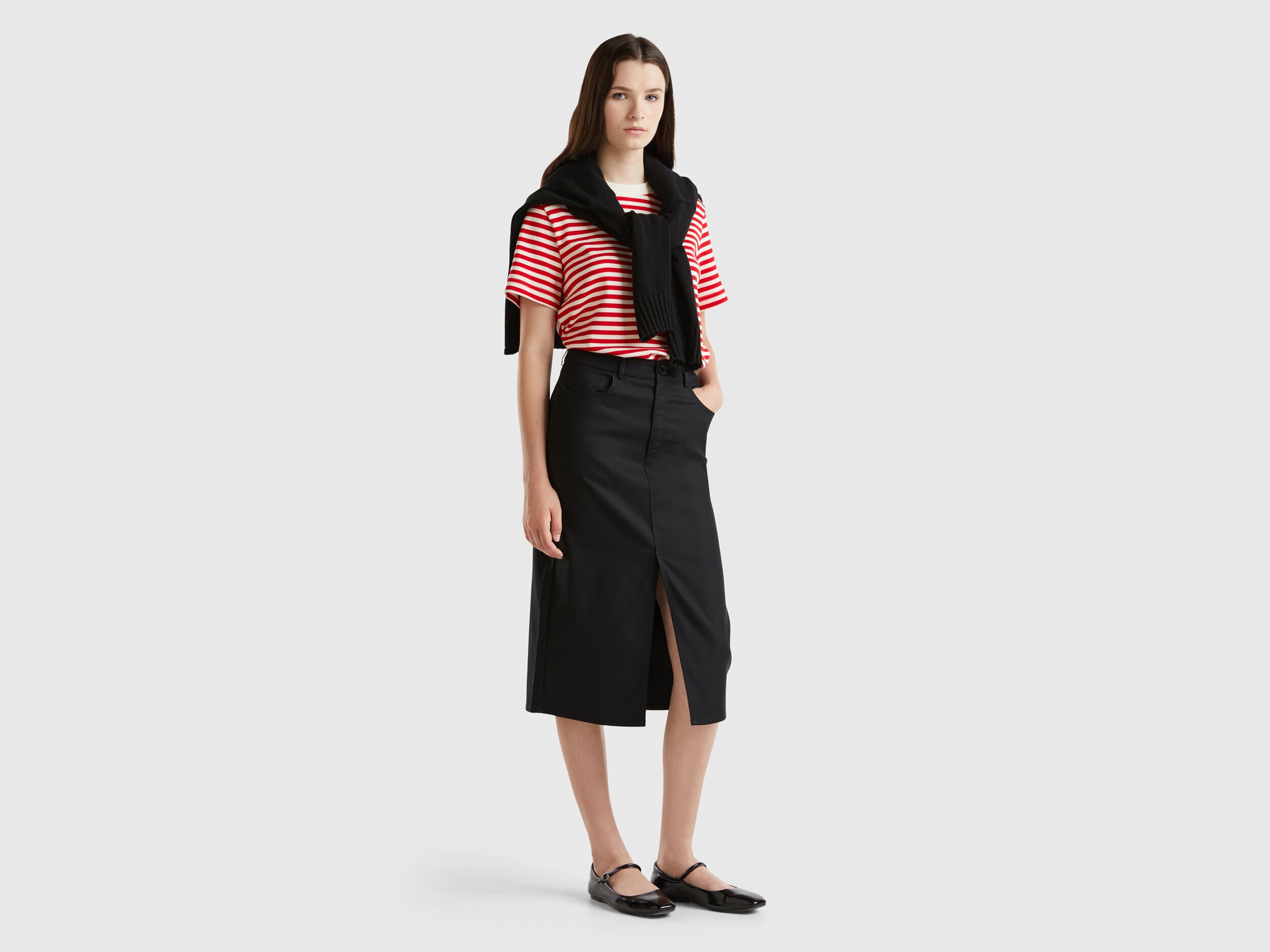 Midi and Pencil Skirt New Collection 2024 Benetton