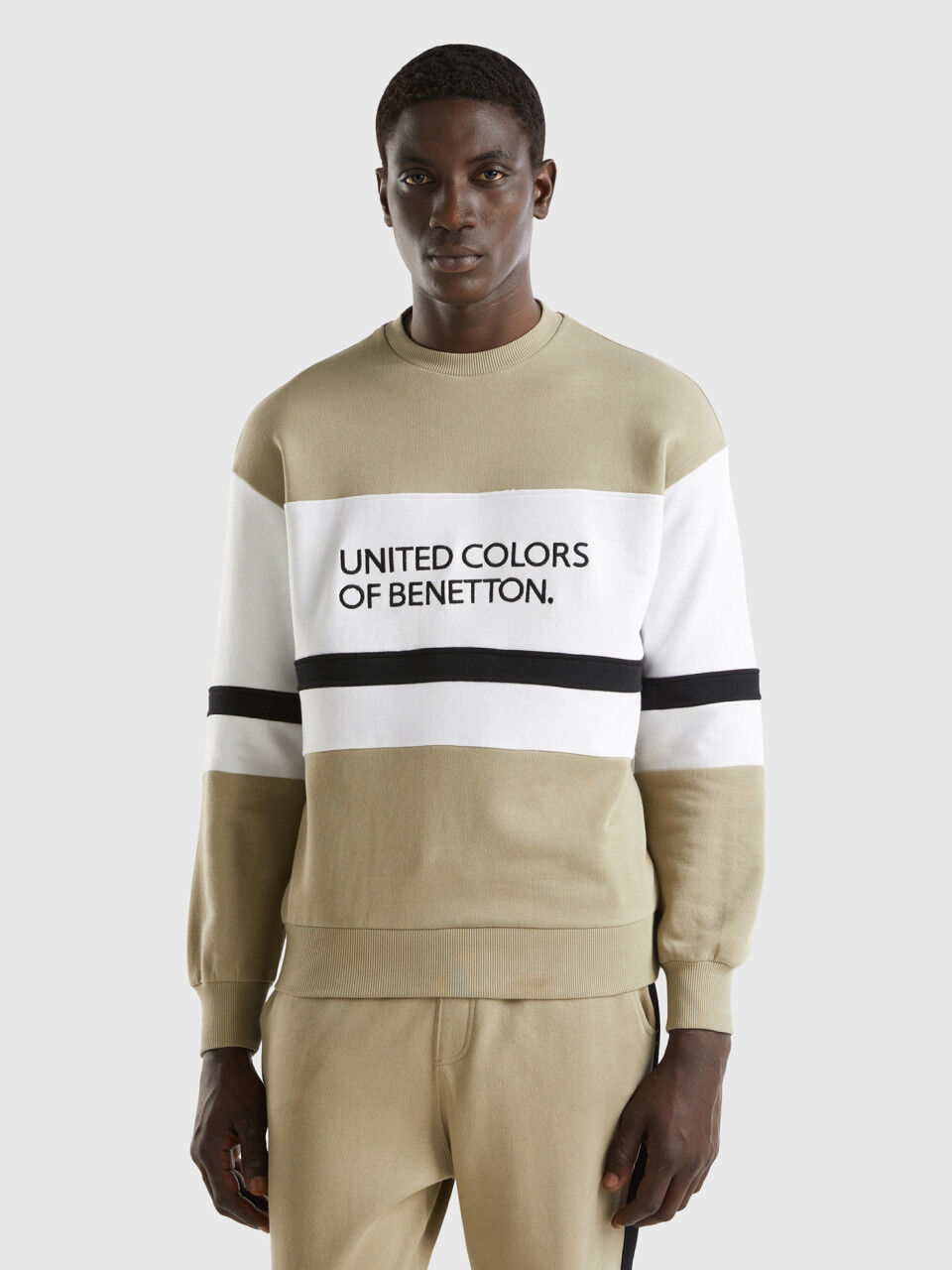 United colors of benetton full sleeve solid men's sweatshirt discount