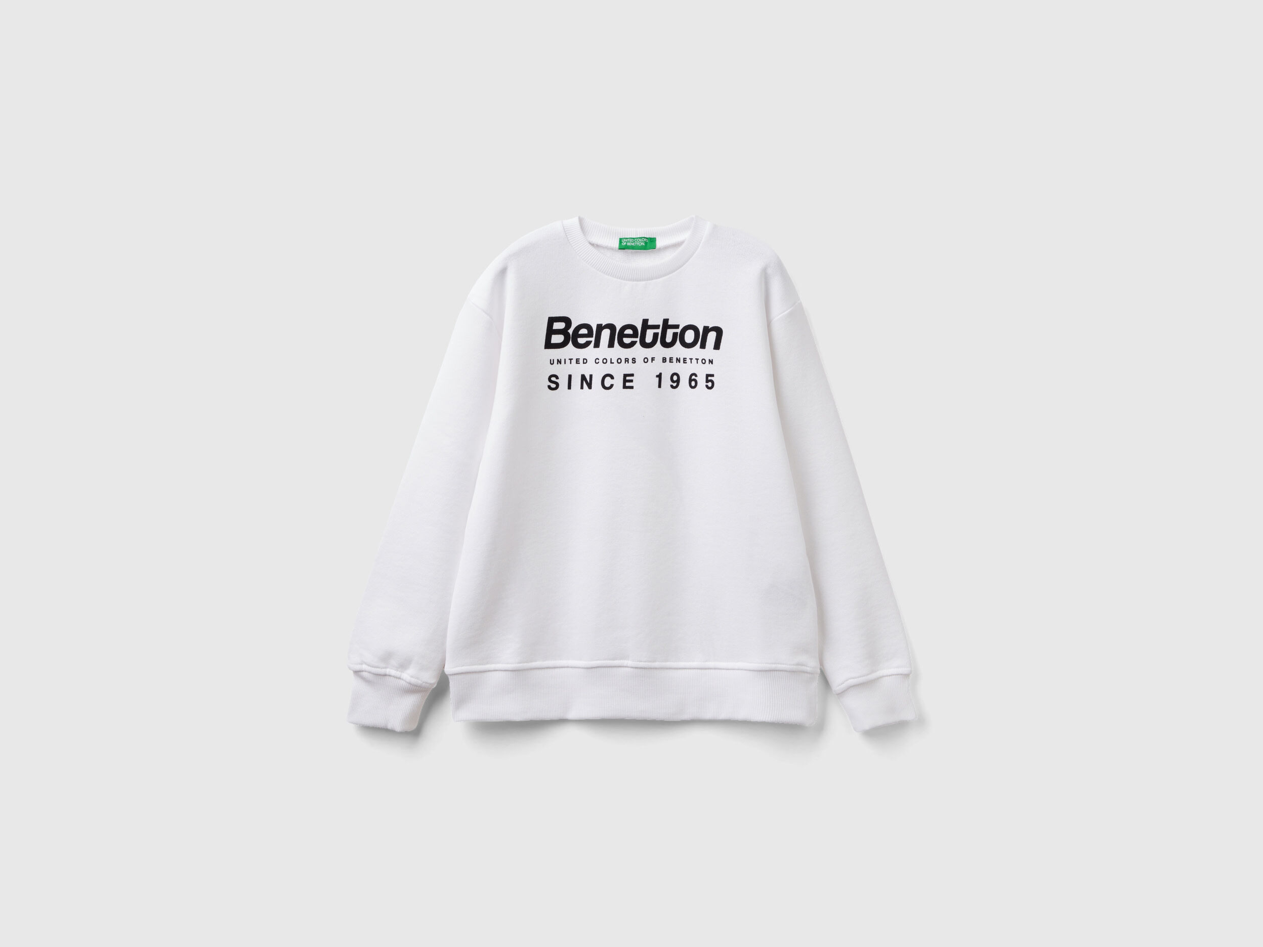 Benetton logo sweatshirt clearance