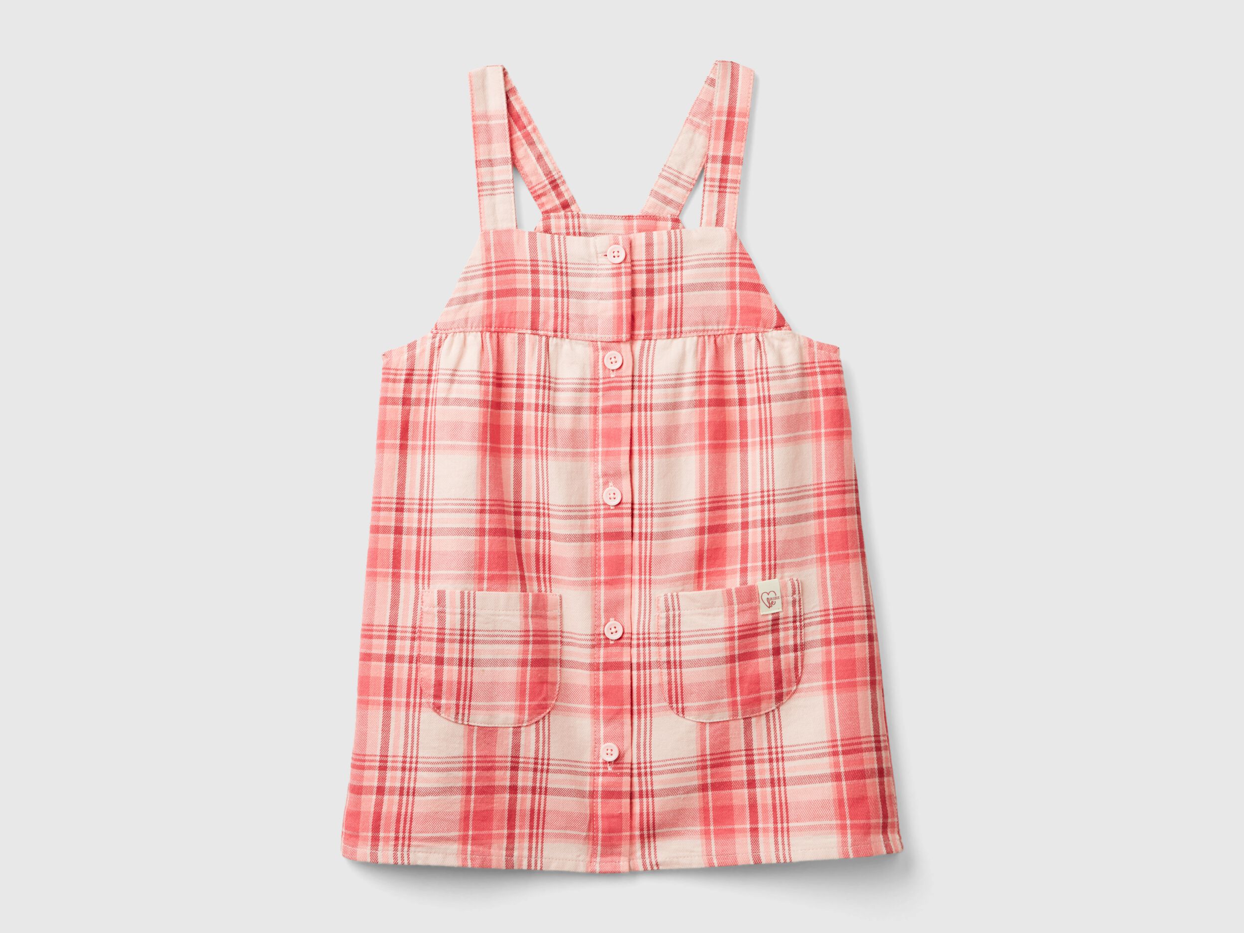 Tartan dungaree dress discount