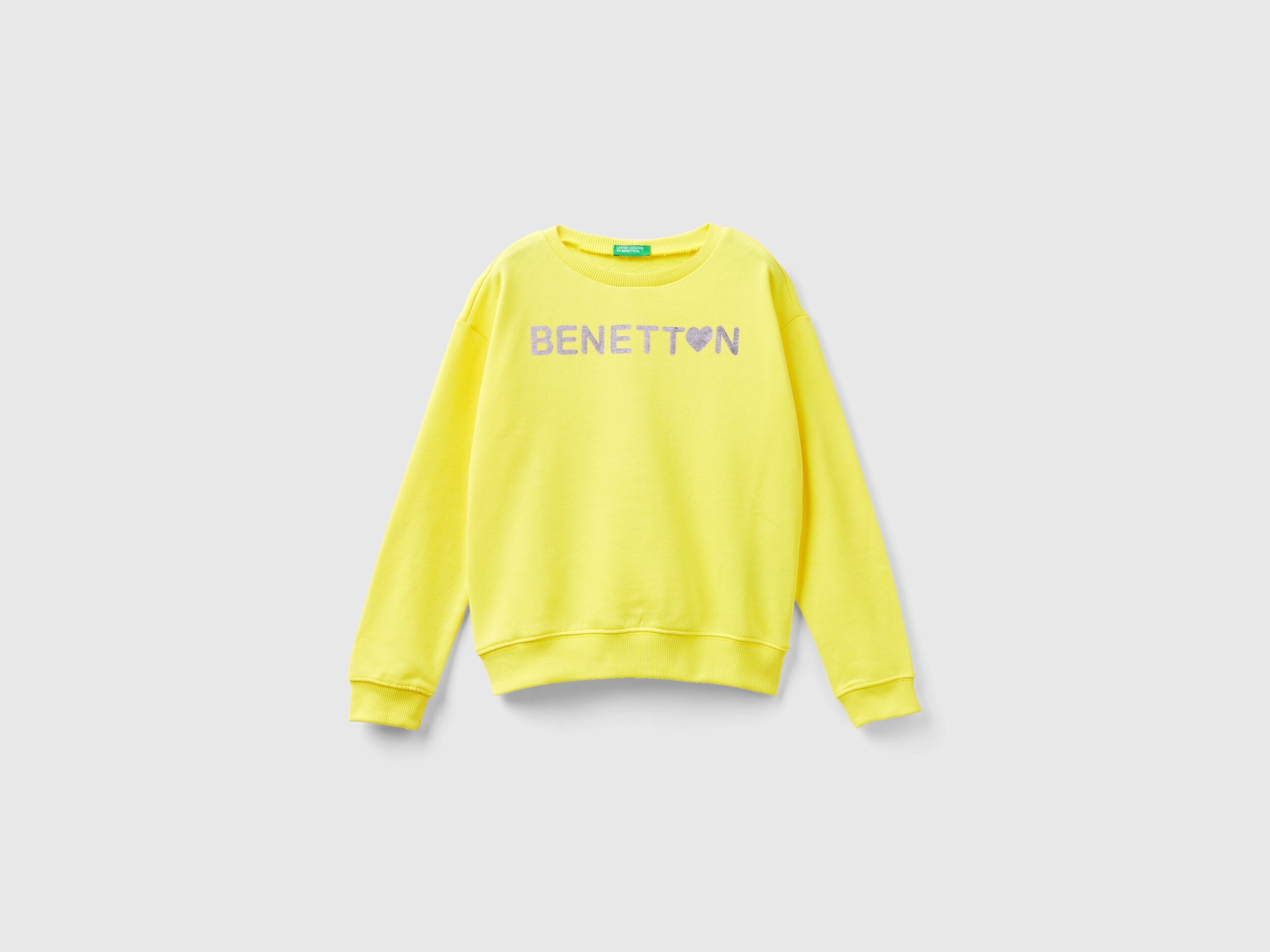 United colors of shop benetton yellow sweatshirt