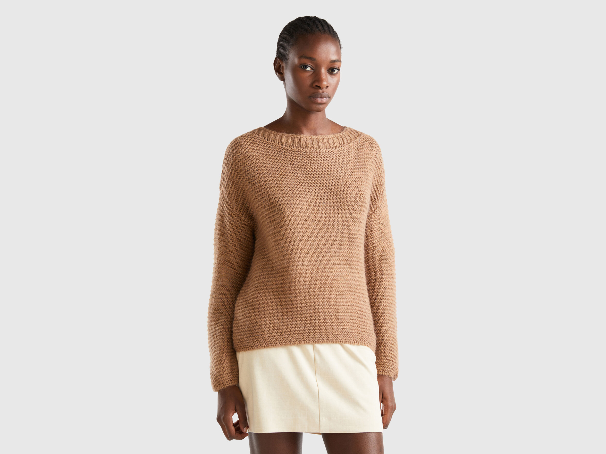 Camel crew best sale neck sweater women's