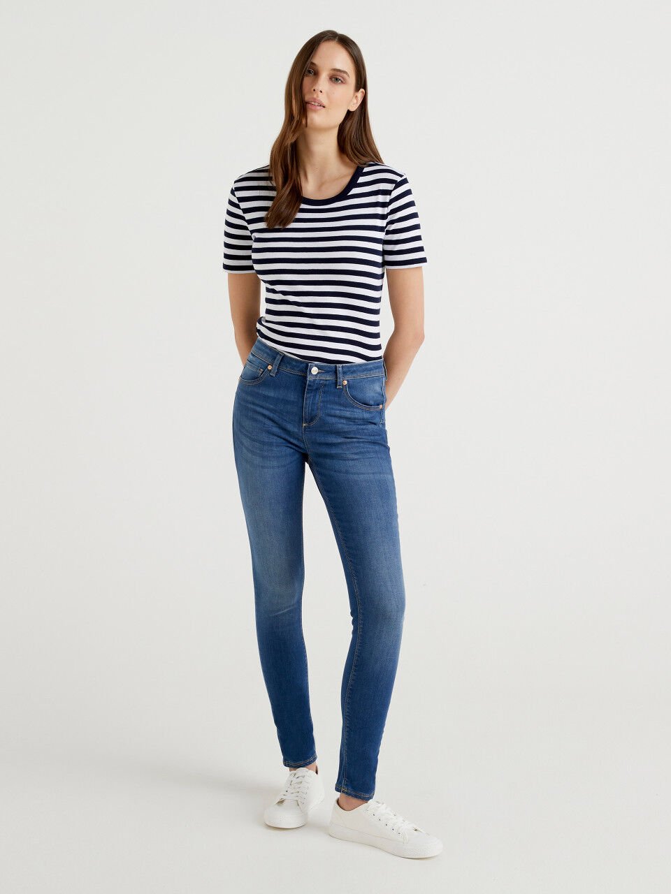 Skinny fit push up jeans