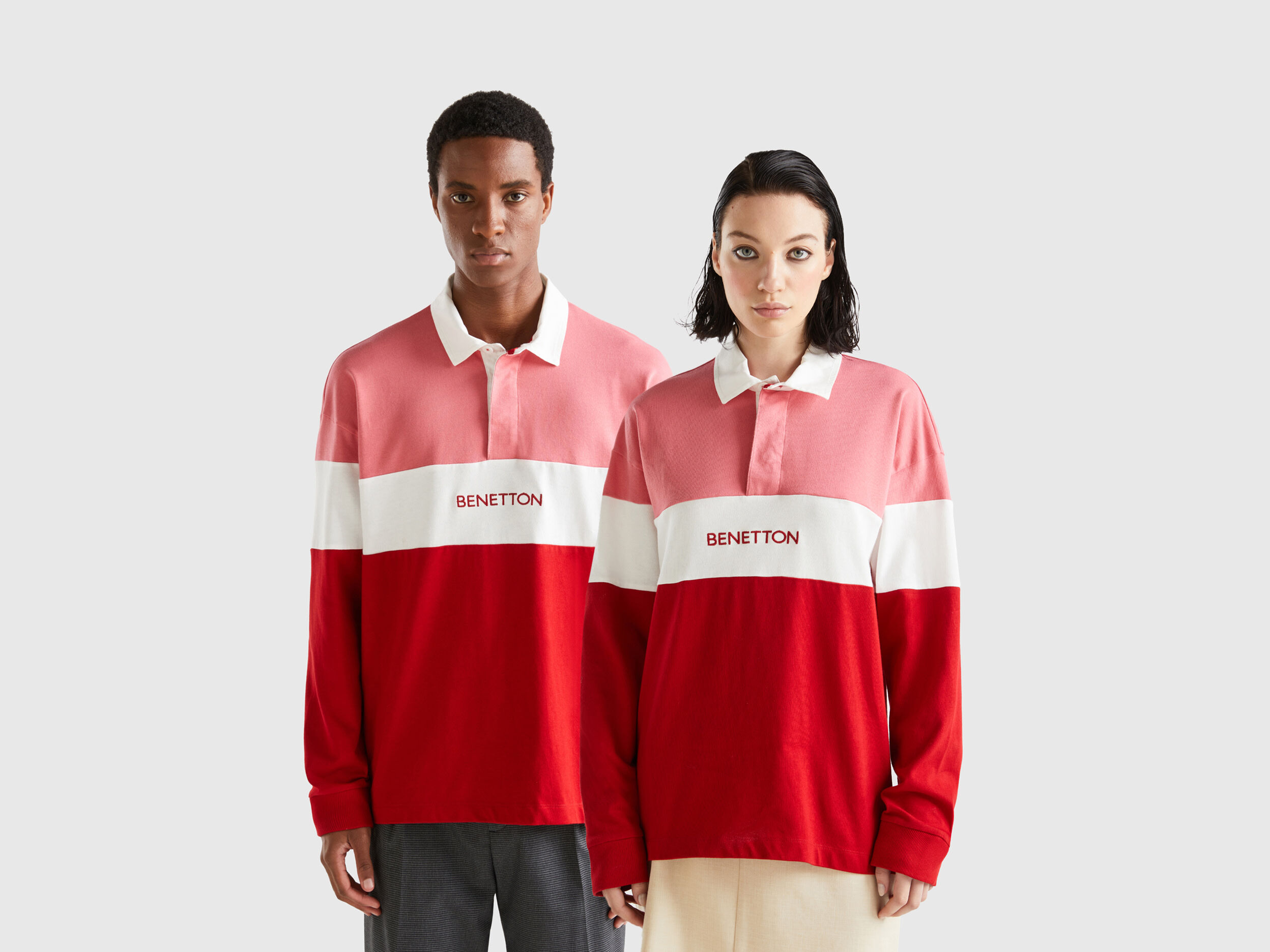 Benetton striped 2025 rugby shirt