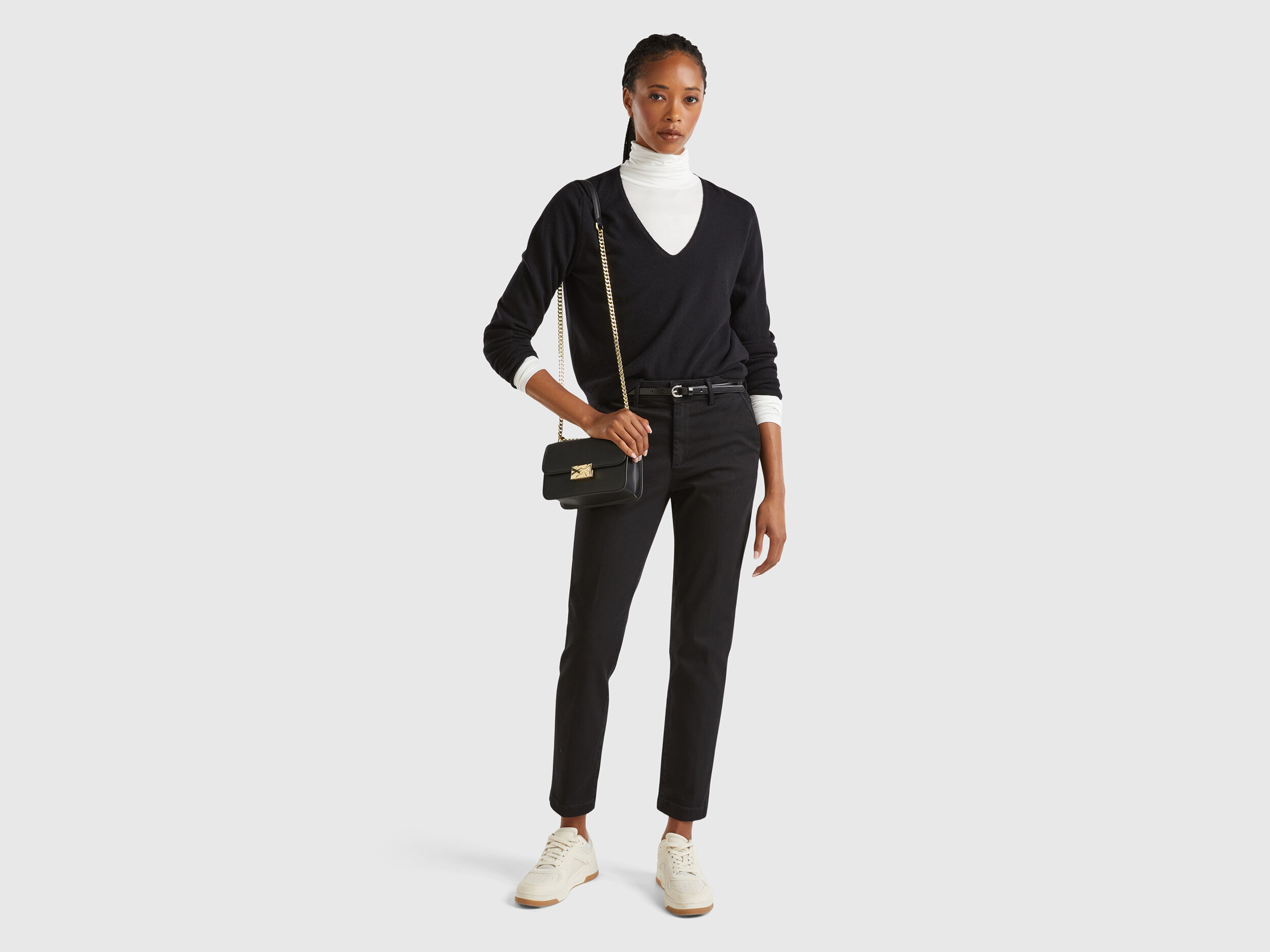 Pantalon chino jean femme 2025