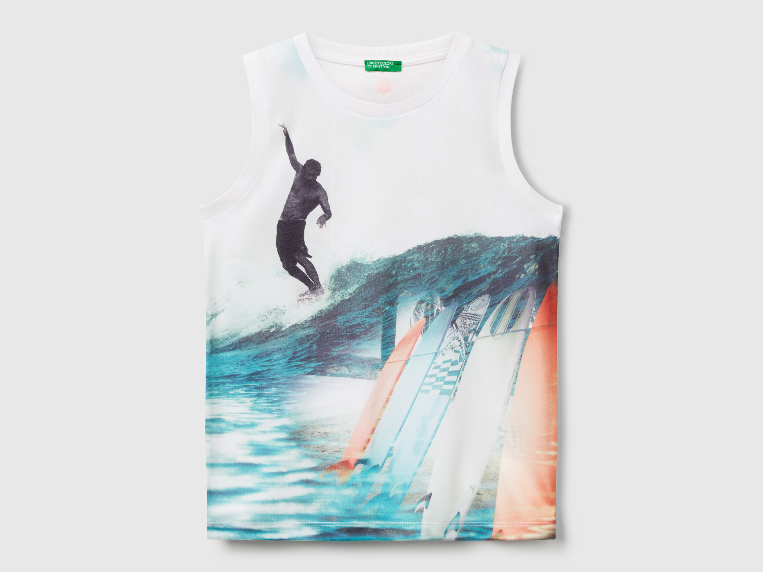 Surf print tank top - Multi-color | Benetton