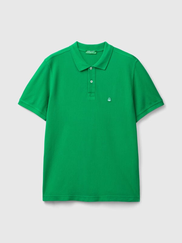 Polo verde regular fit Hombre