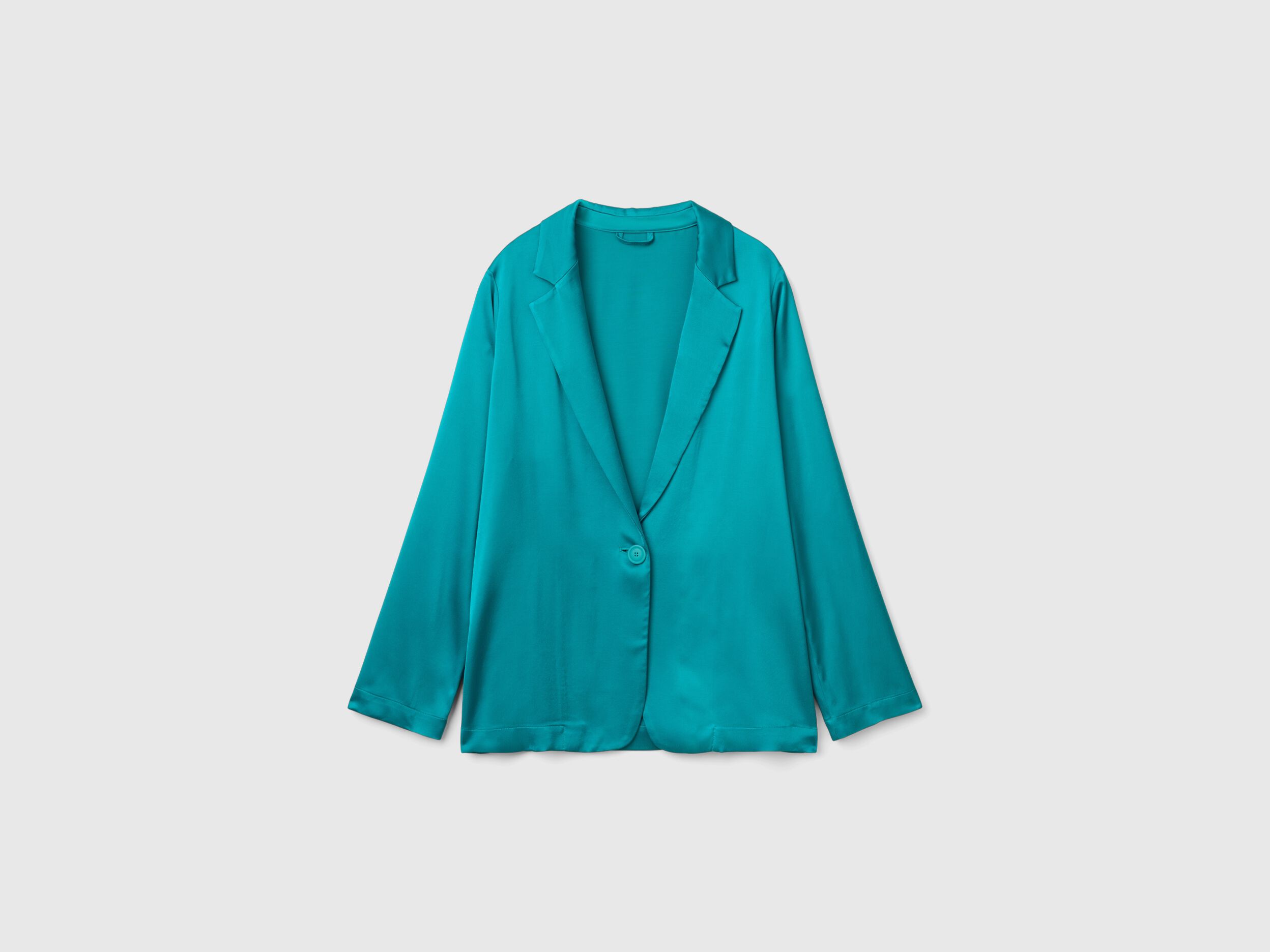 Viscose blazer Teal Benetton