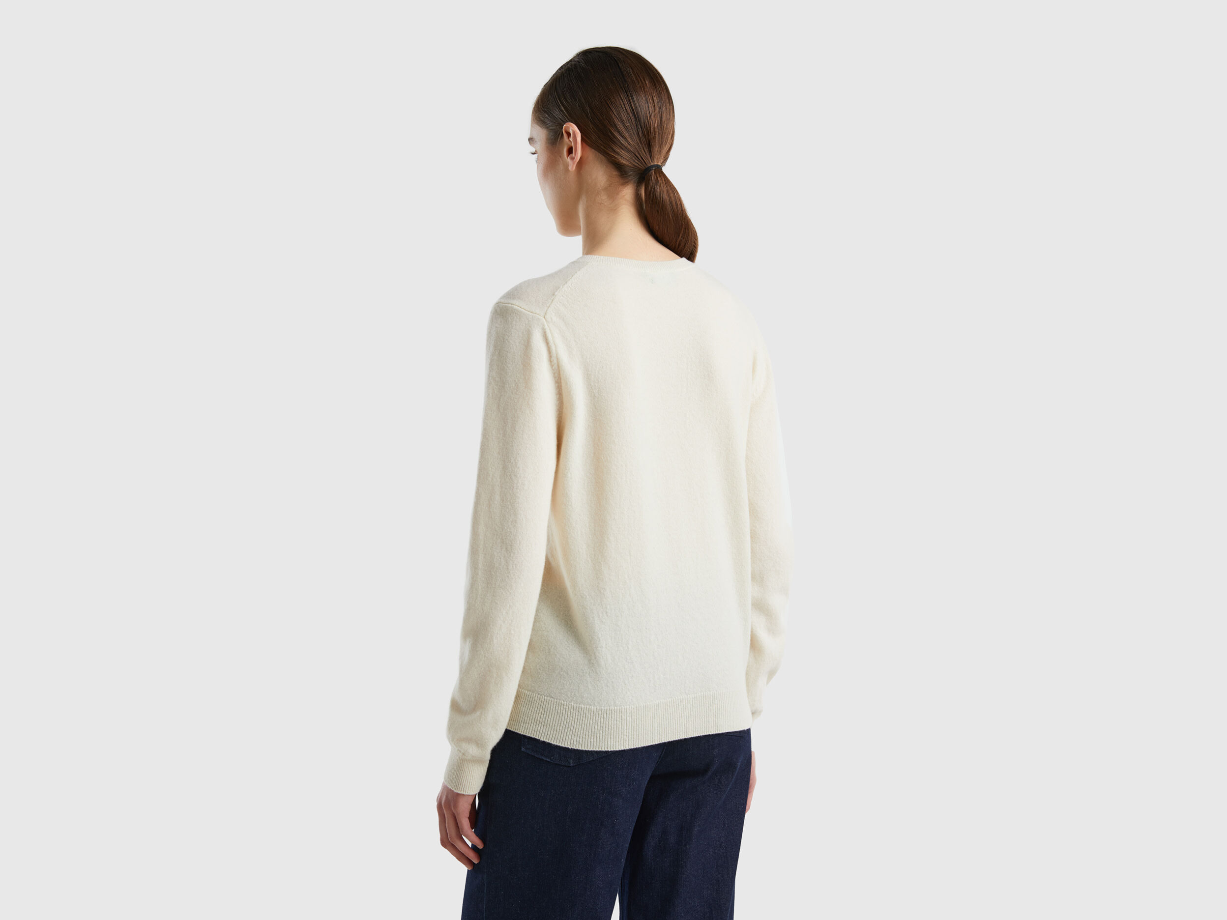 Cream crew sales neck jumper