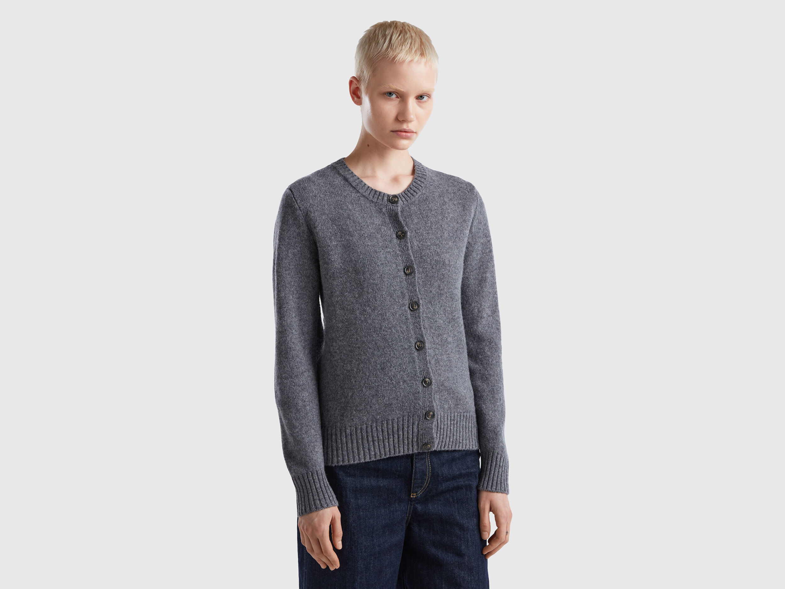 Cardigan in pure Shetland wool