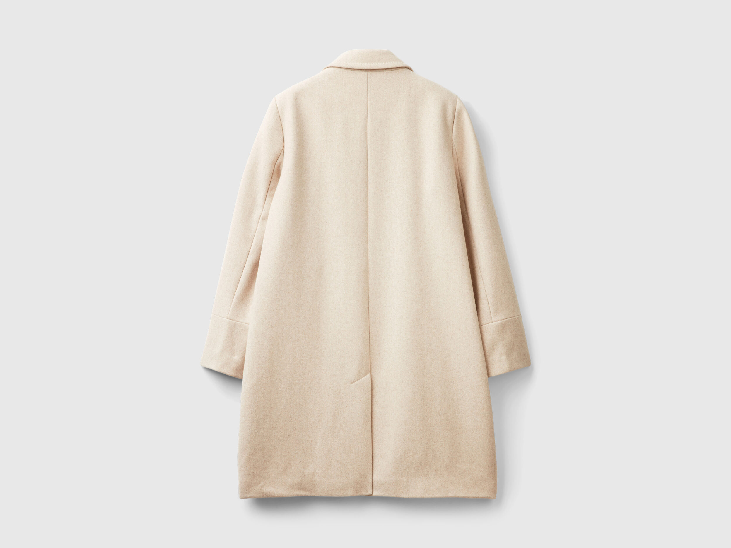 Wool blend coat beige online