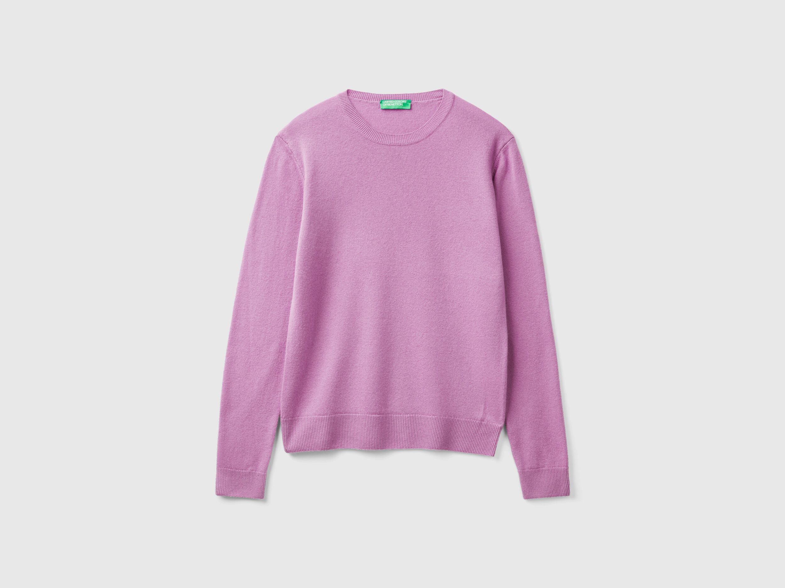 Womens purple crew neck sweater online