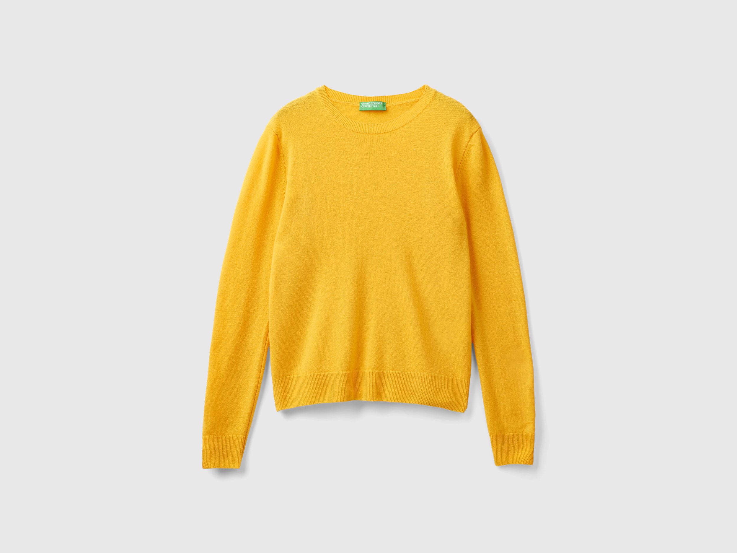 Benetton Women s Pure Merino Wool Crew Neck Sweater