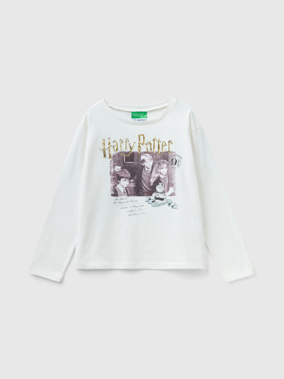 Benetton camisetas deals niña manga larga
