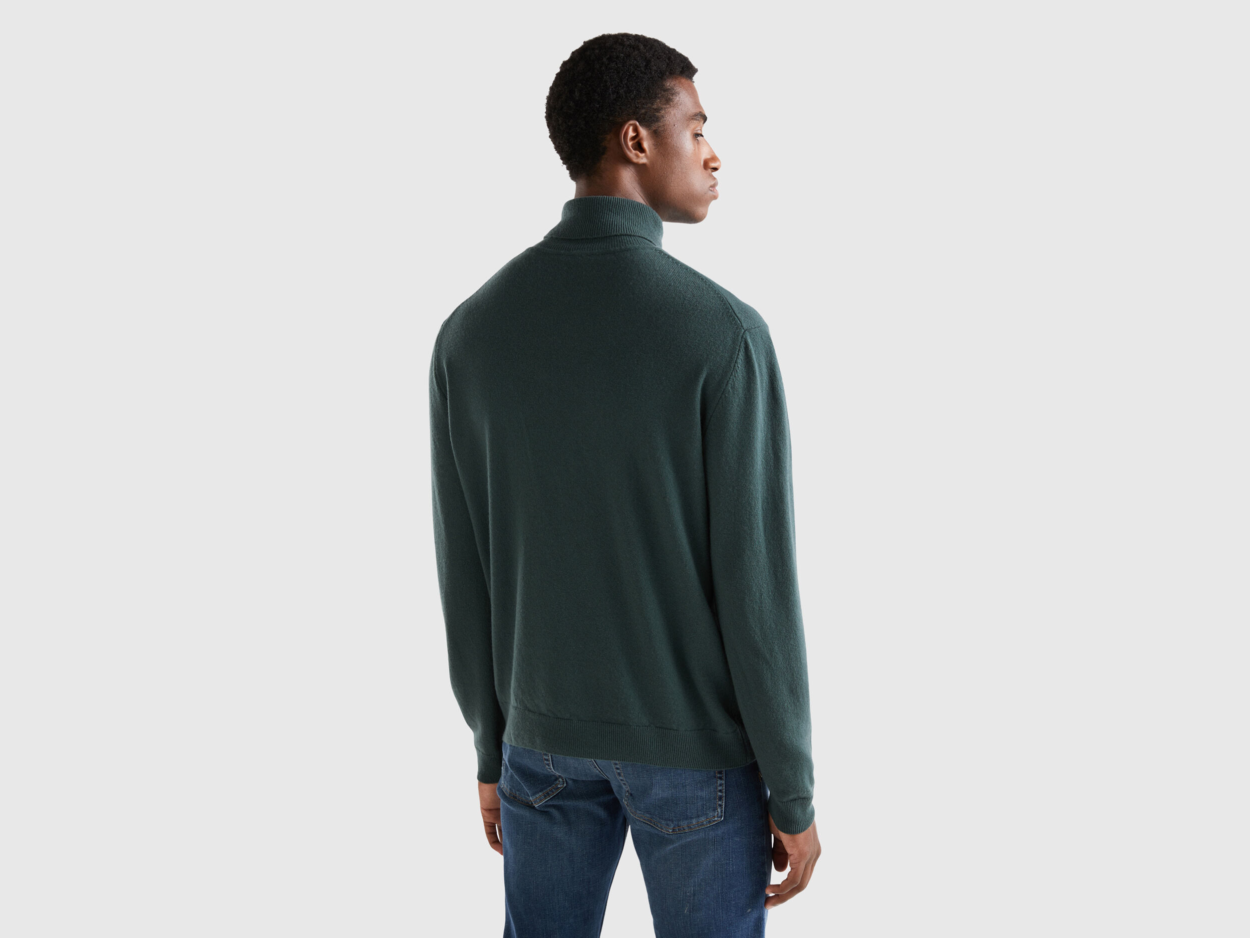 Dark green turtle neck on sale