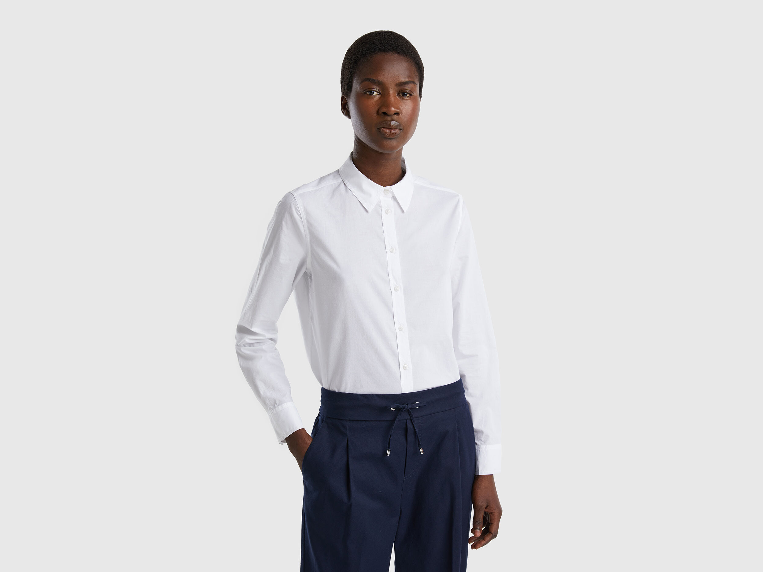Benetton online camicia bianca