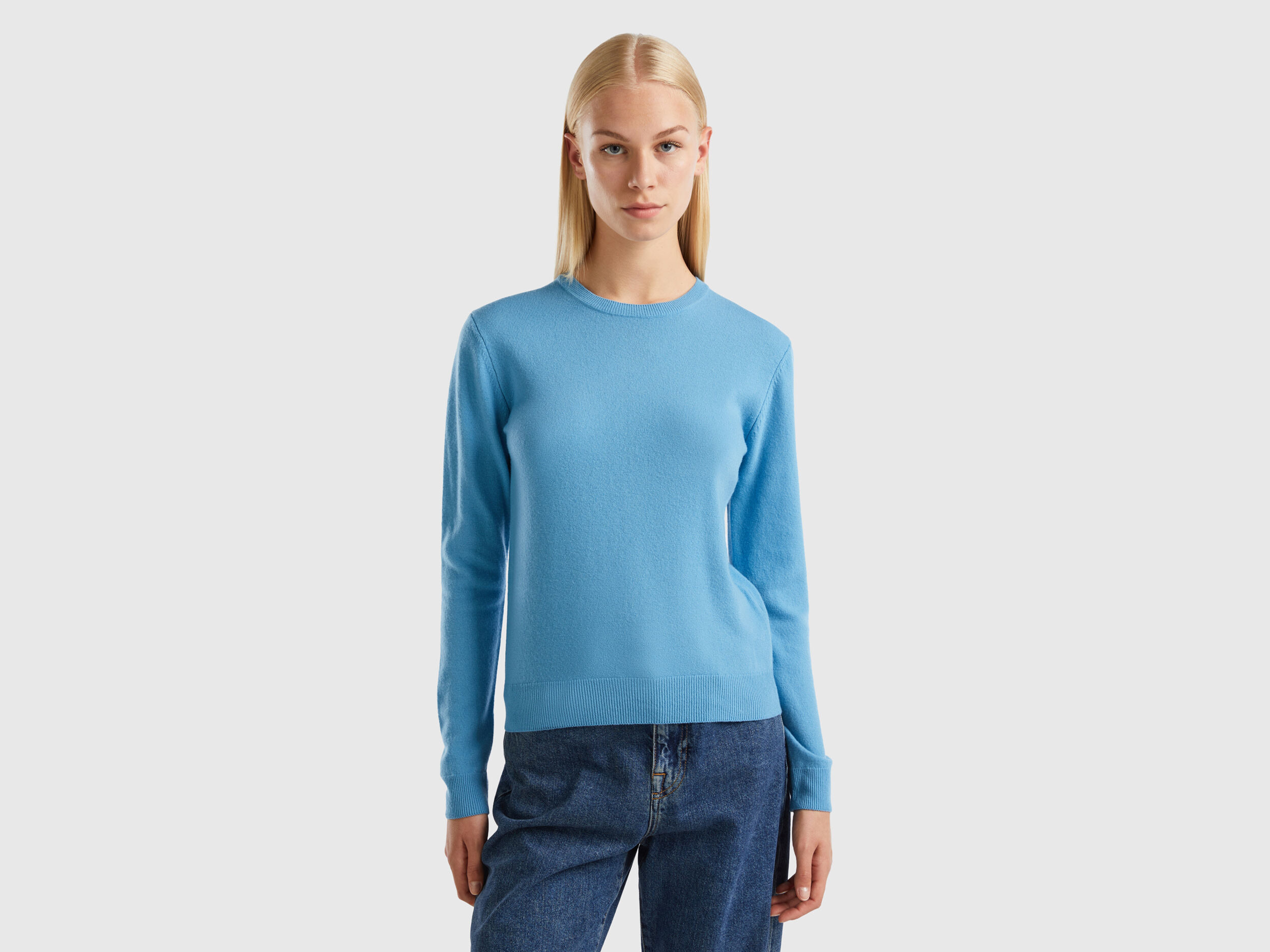 Light blue crew neck sweatshirt cheap