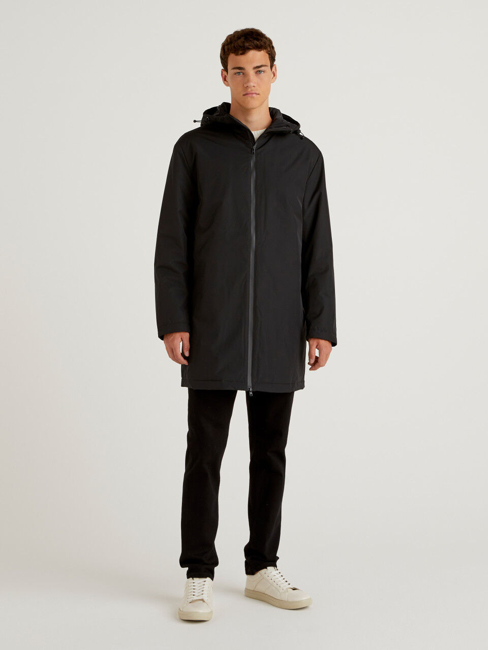 Beshion Men's Autumn&Winter Solid Color Long Sleeved Windbreaker Hooded Coats & Jackets 