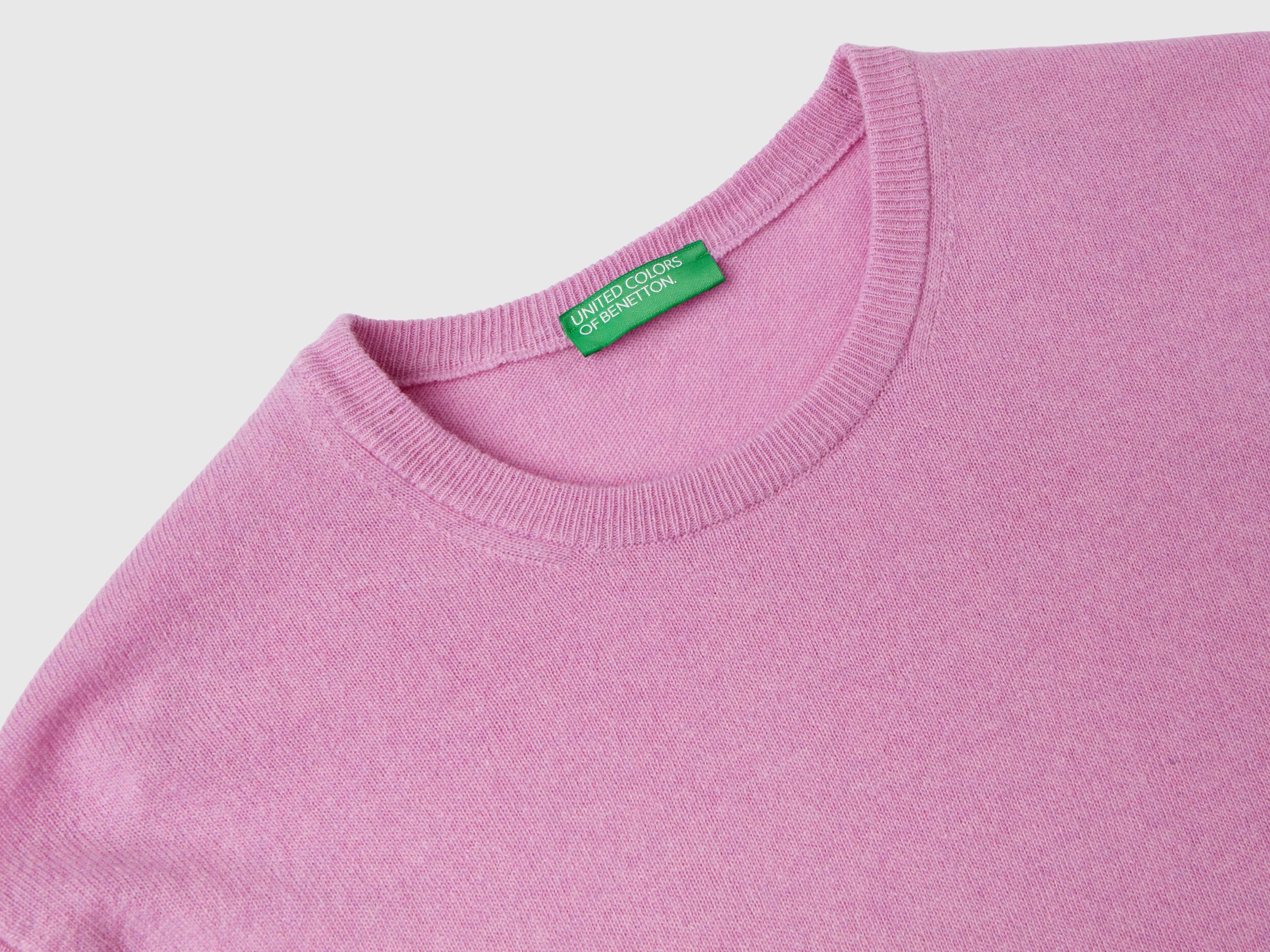 Benetton lambswool pullover new arrivals