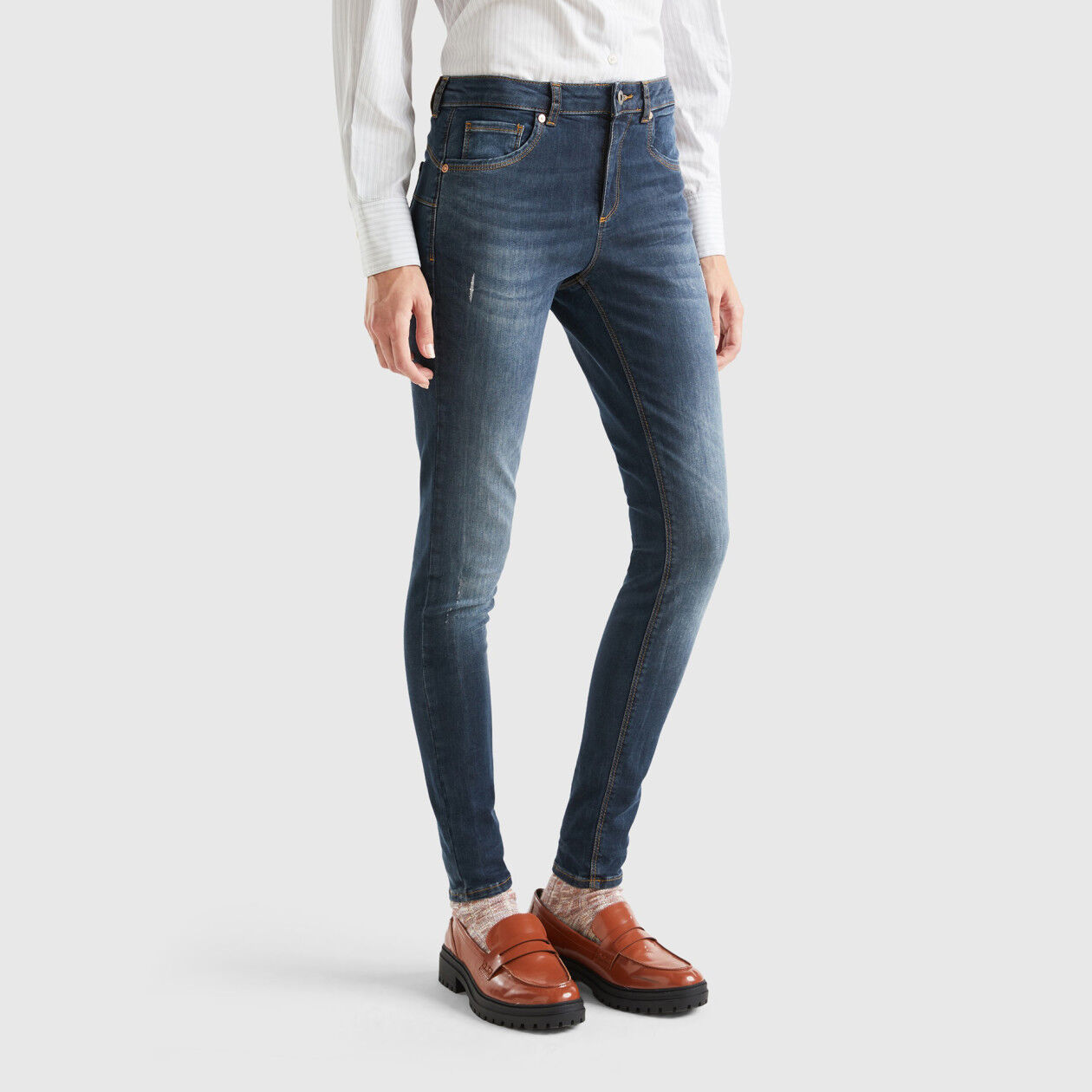 Jeans benetton skinny push new arrivals up