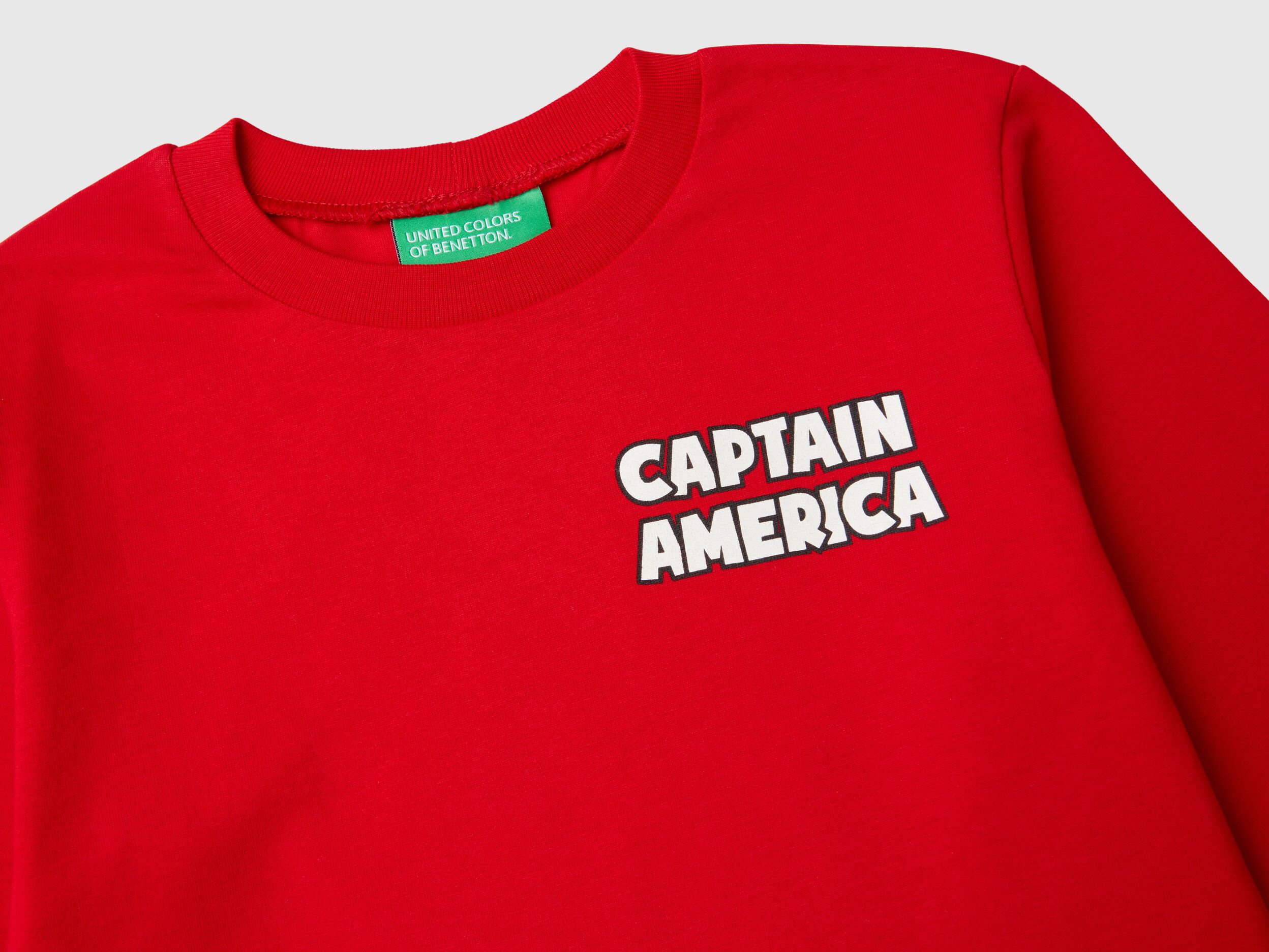 Captain america t shirt red cheap