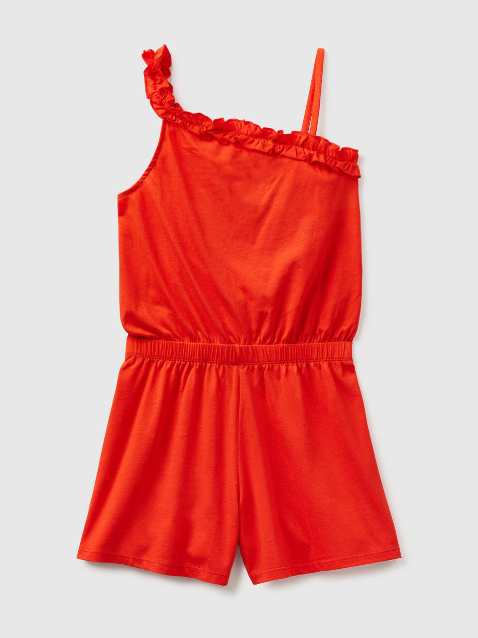 Short jumpsuit with frill