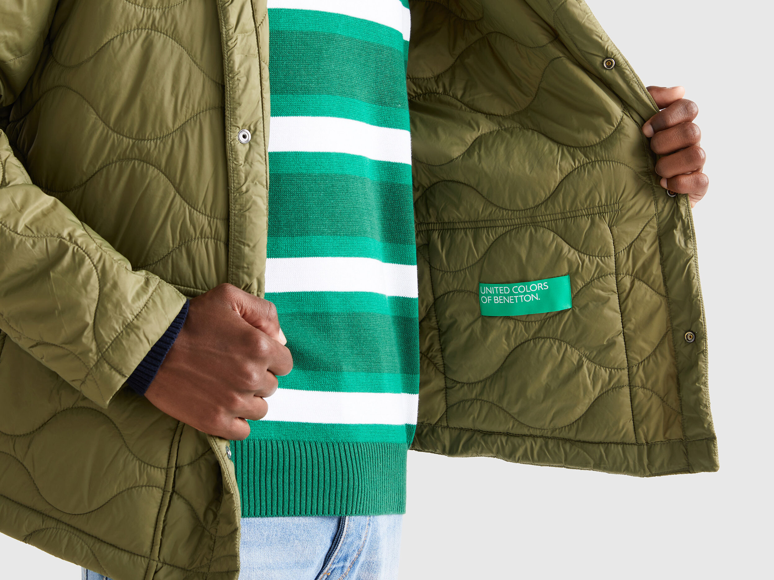 Benetton quilted new arrivals jacket