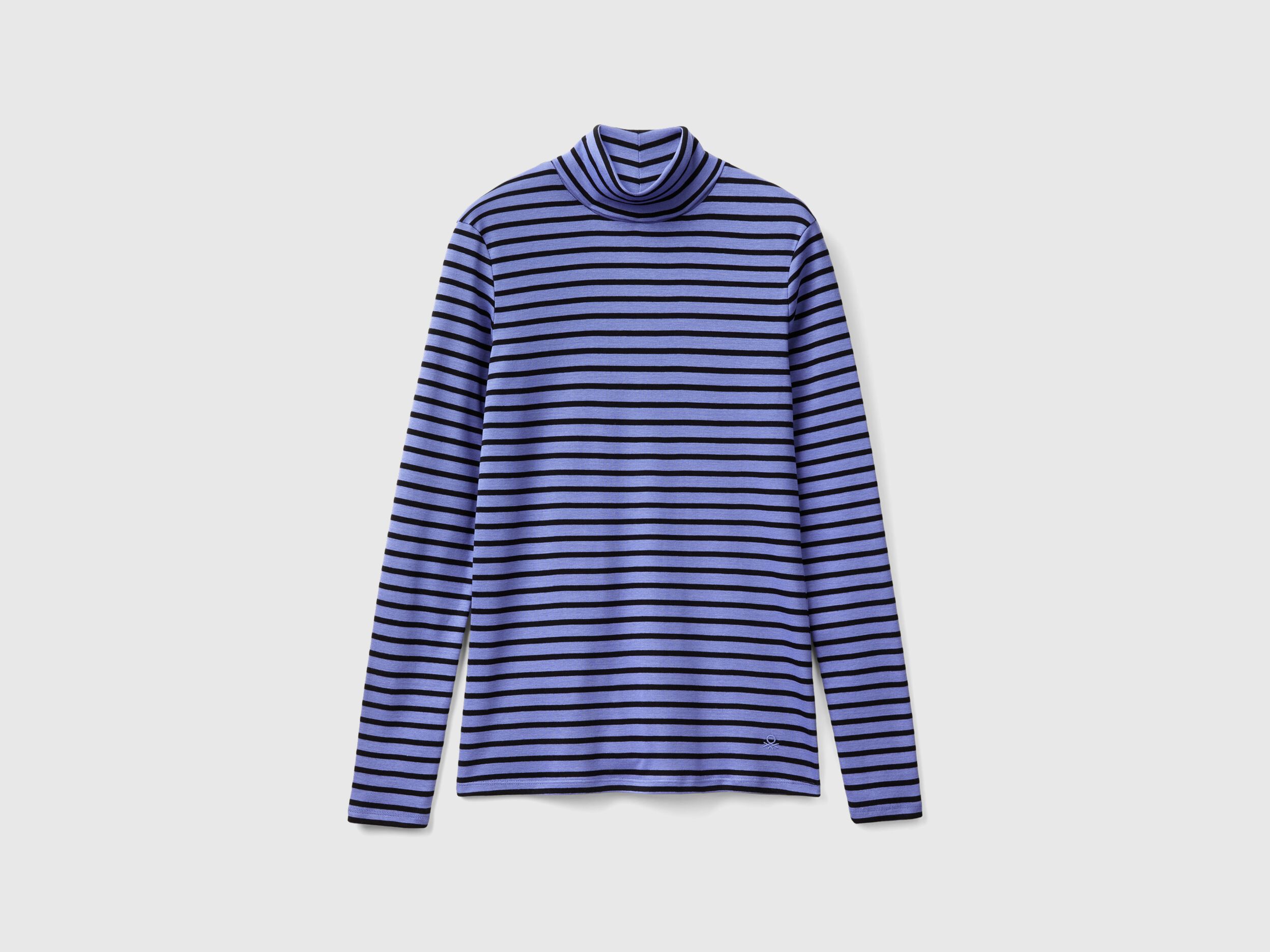 Striped turtleneck shirt on sale