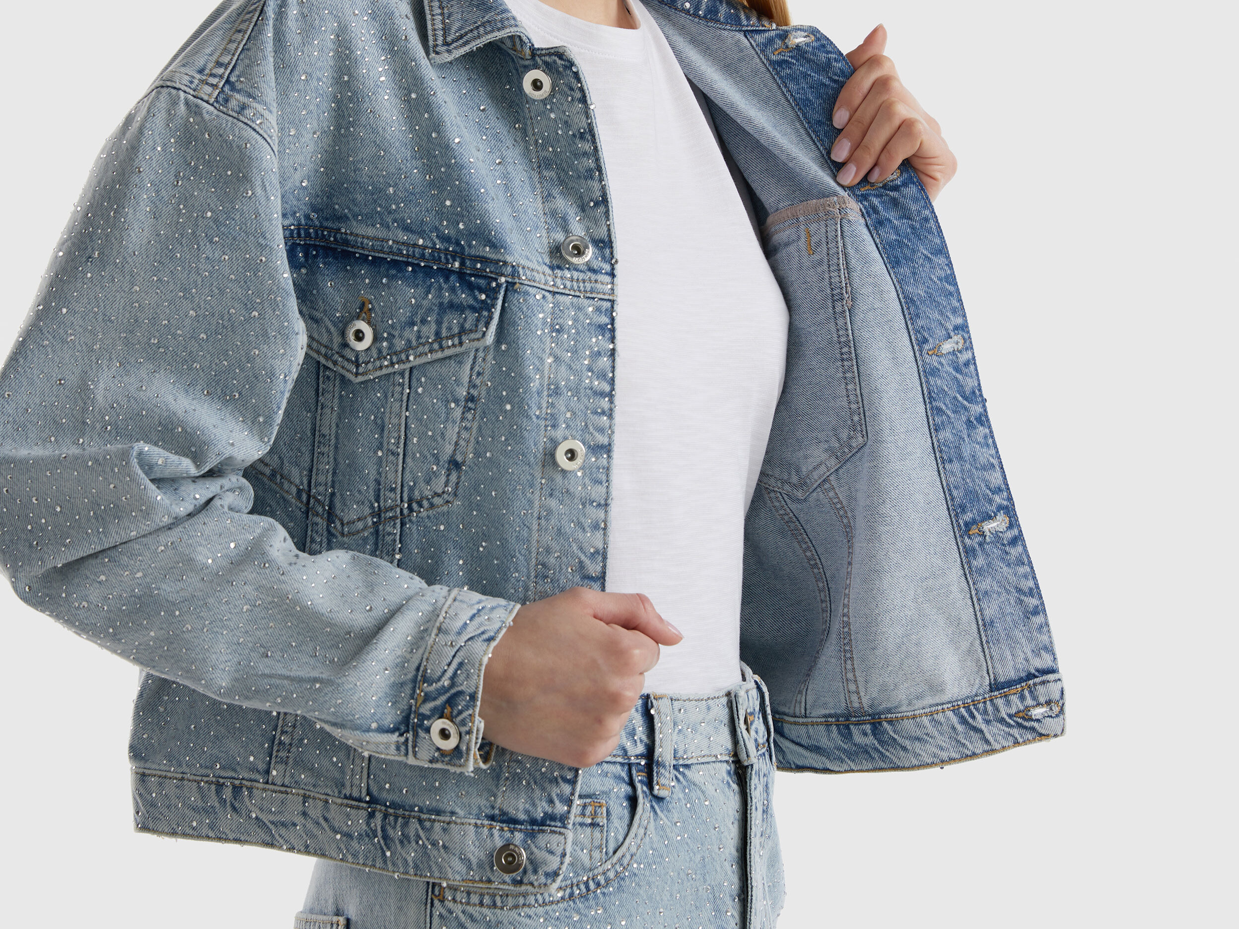 Benetton denim jacket hot sale