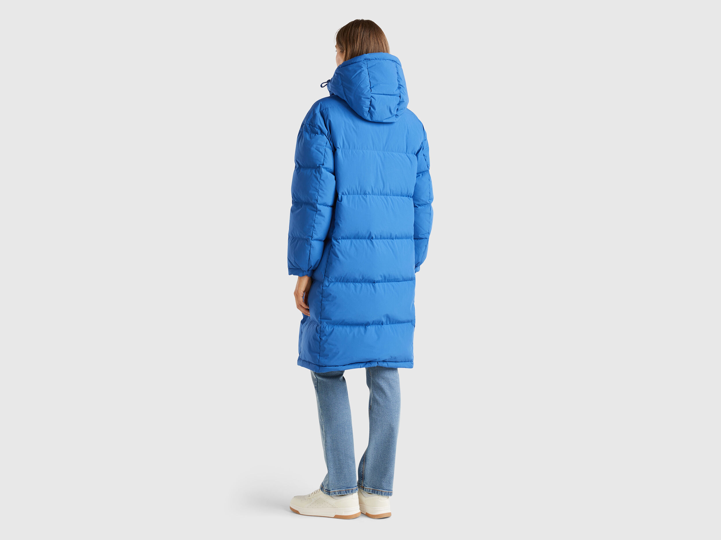 Benetton longline duvet jacket with hood discount