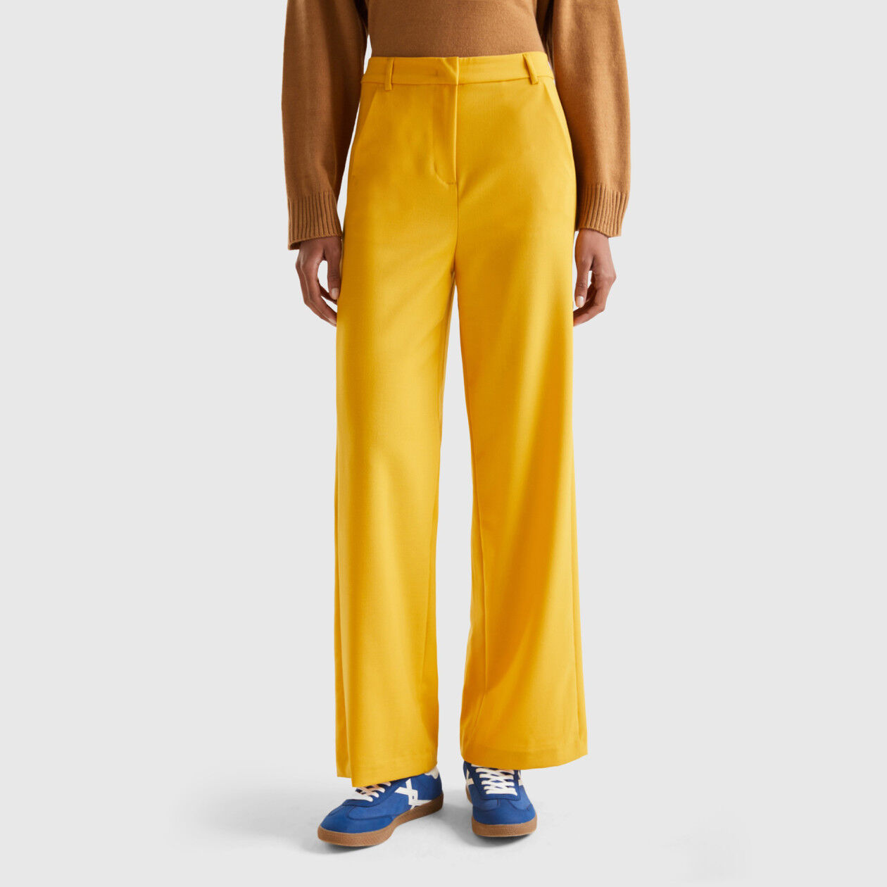 Yellow Linen Trousers, Handmade Long Wide Leg Palazzo Pants With Pockets.  Yellow High Waist Women's Summer Linen Pants, Natural Linen Pants - Etsy