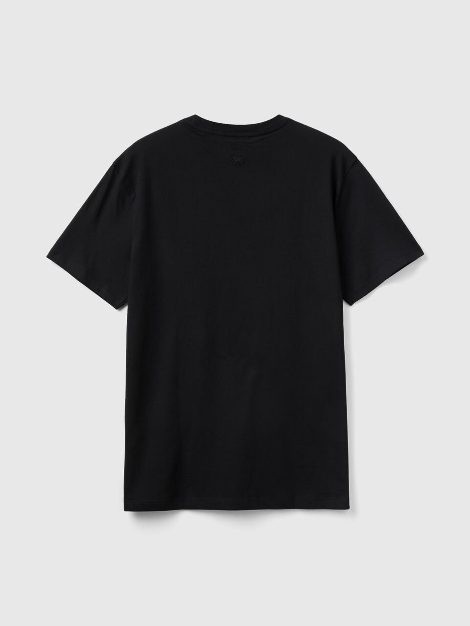 100% cotton t-shirt print Black - | with Benetton