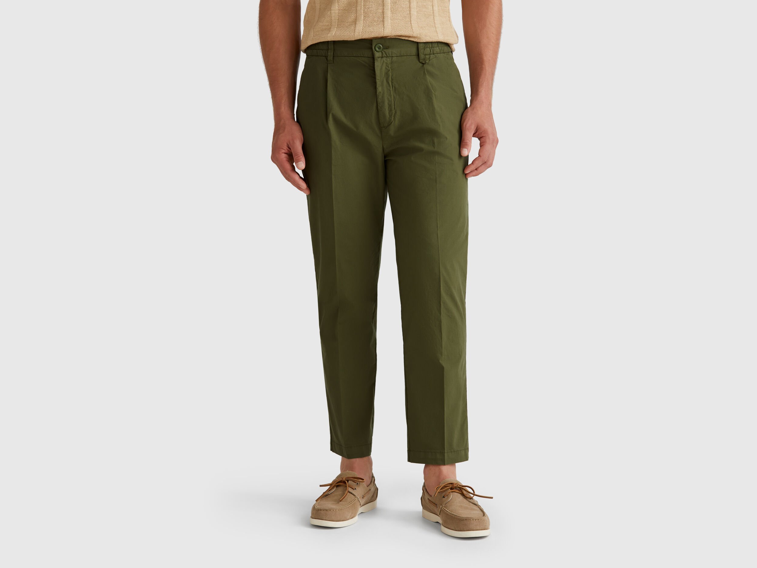 Men's Regular Fit Trousers New Collection | Benetton