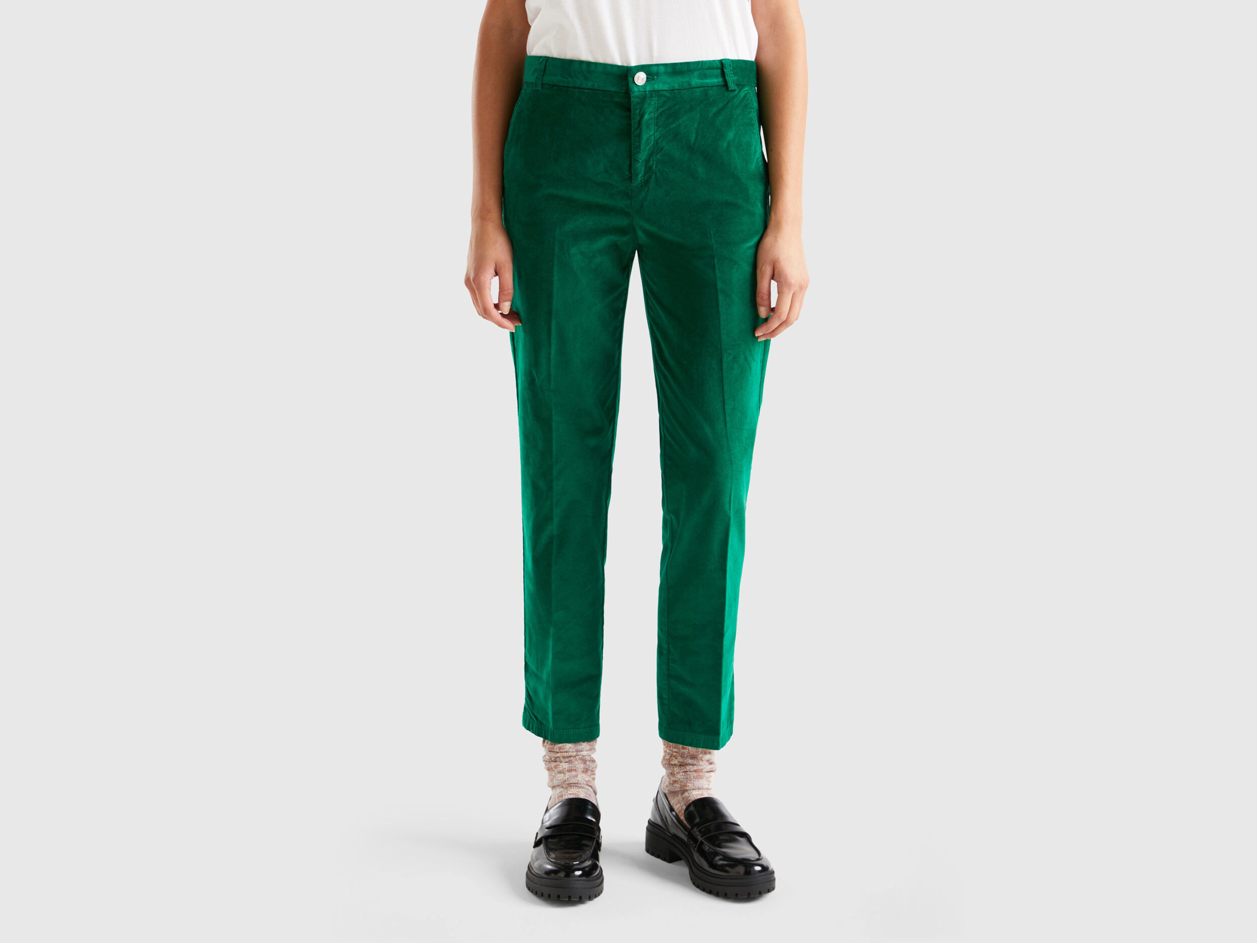 Isabel Marant Mereo Cropped Corduroy Cotton Trousers In Green | ModeSens |  Hosen damen, Hosen, Bekleidung