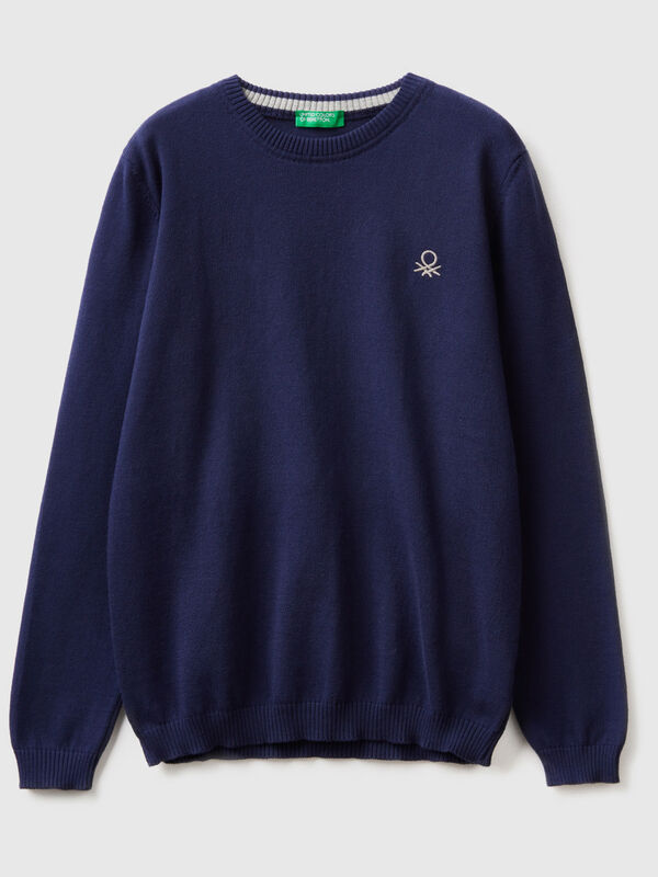 Sweater in pure cotton with logo Junior Boy
