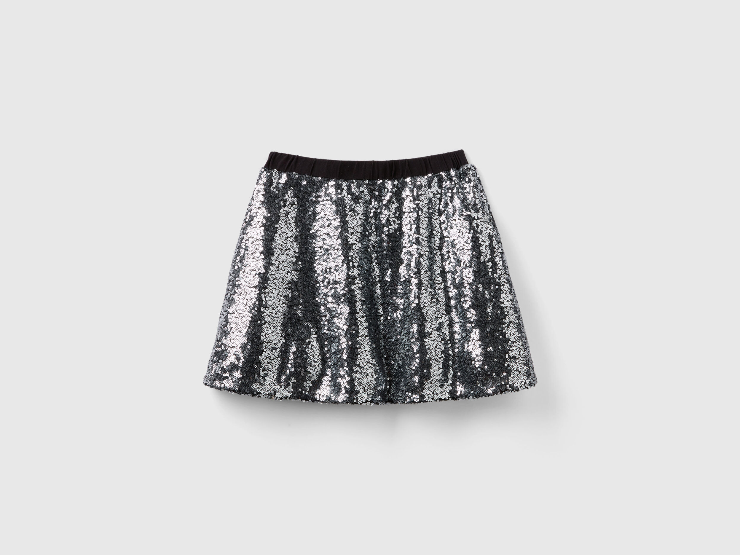 Silver sequin skirt youth top