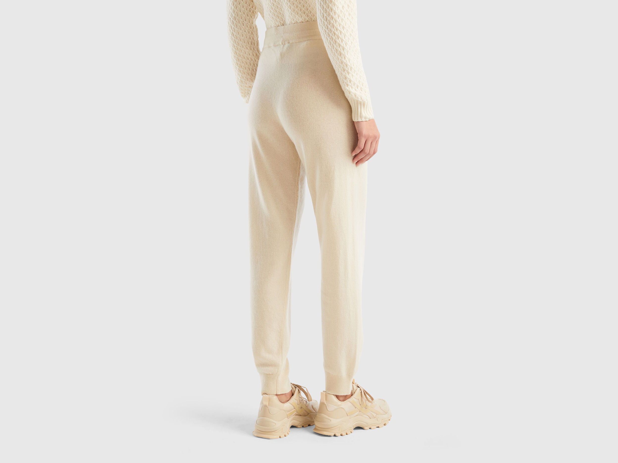 Cream store cashmere joggers