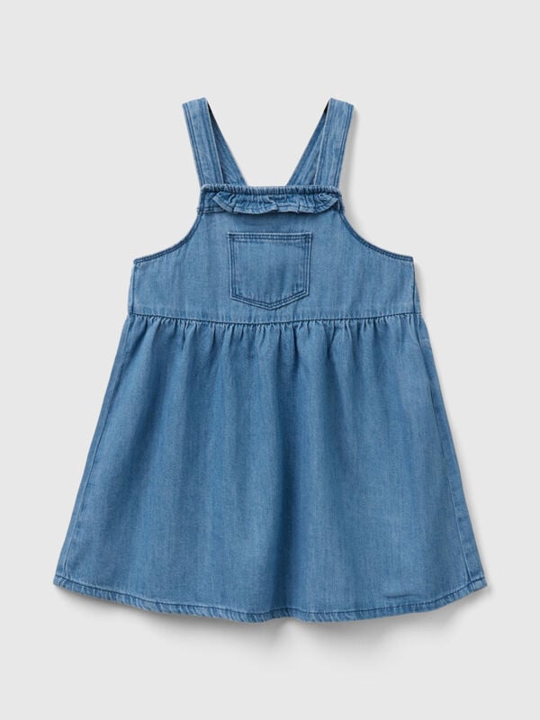 Girl denim skirt dungarees with tulle | Mayoral ®