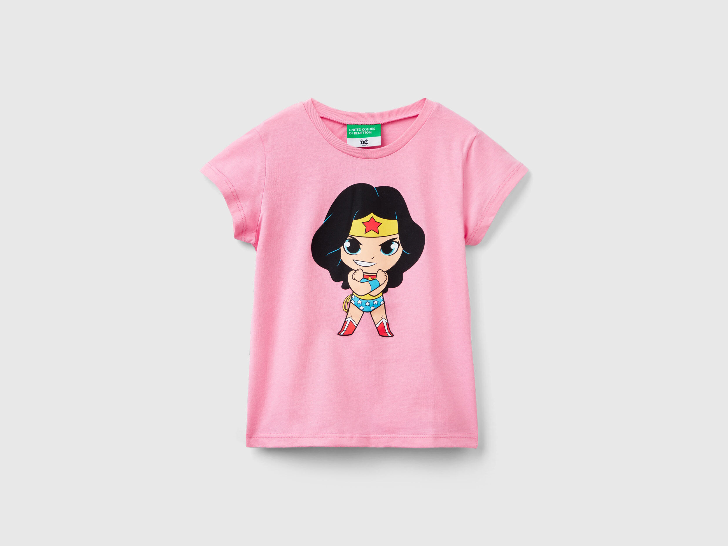 Camiseta DC Comics Wonder Woman Rosa Benetton