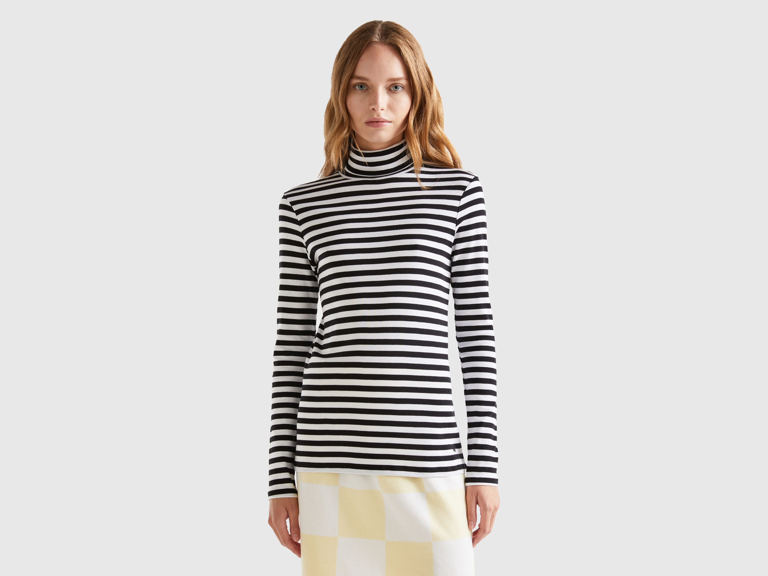 Pinstripe turtleneck outlet